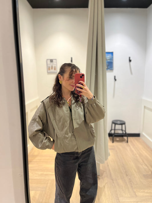 Veste en cuir vintage S