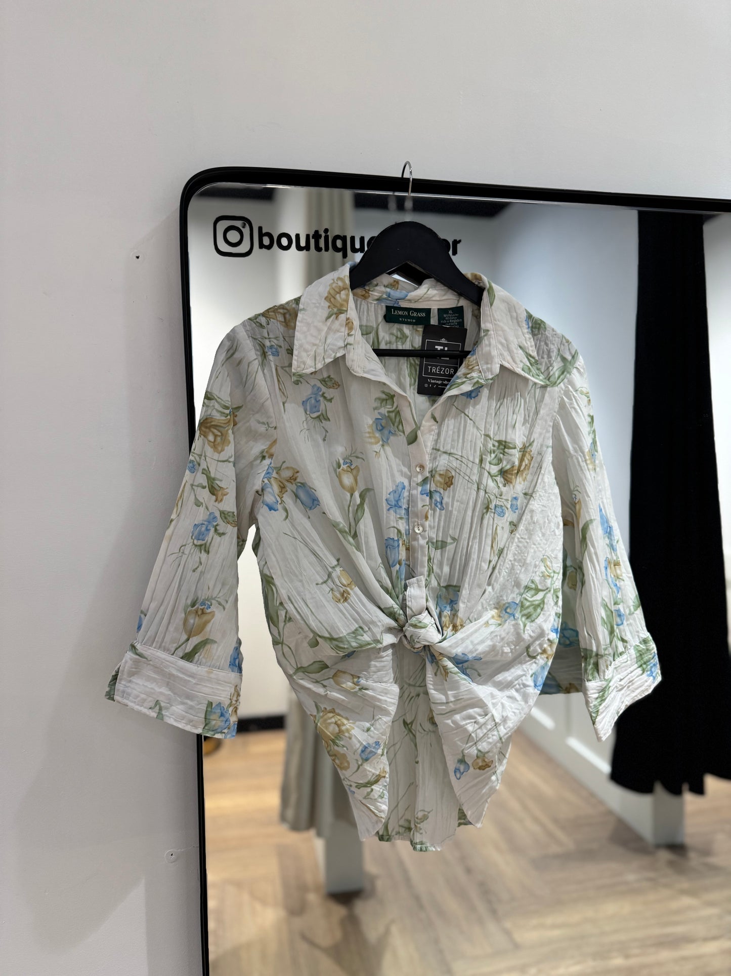 Chemise à fleurs XL