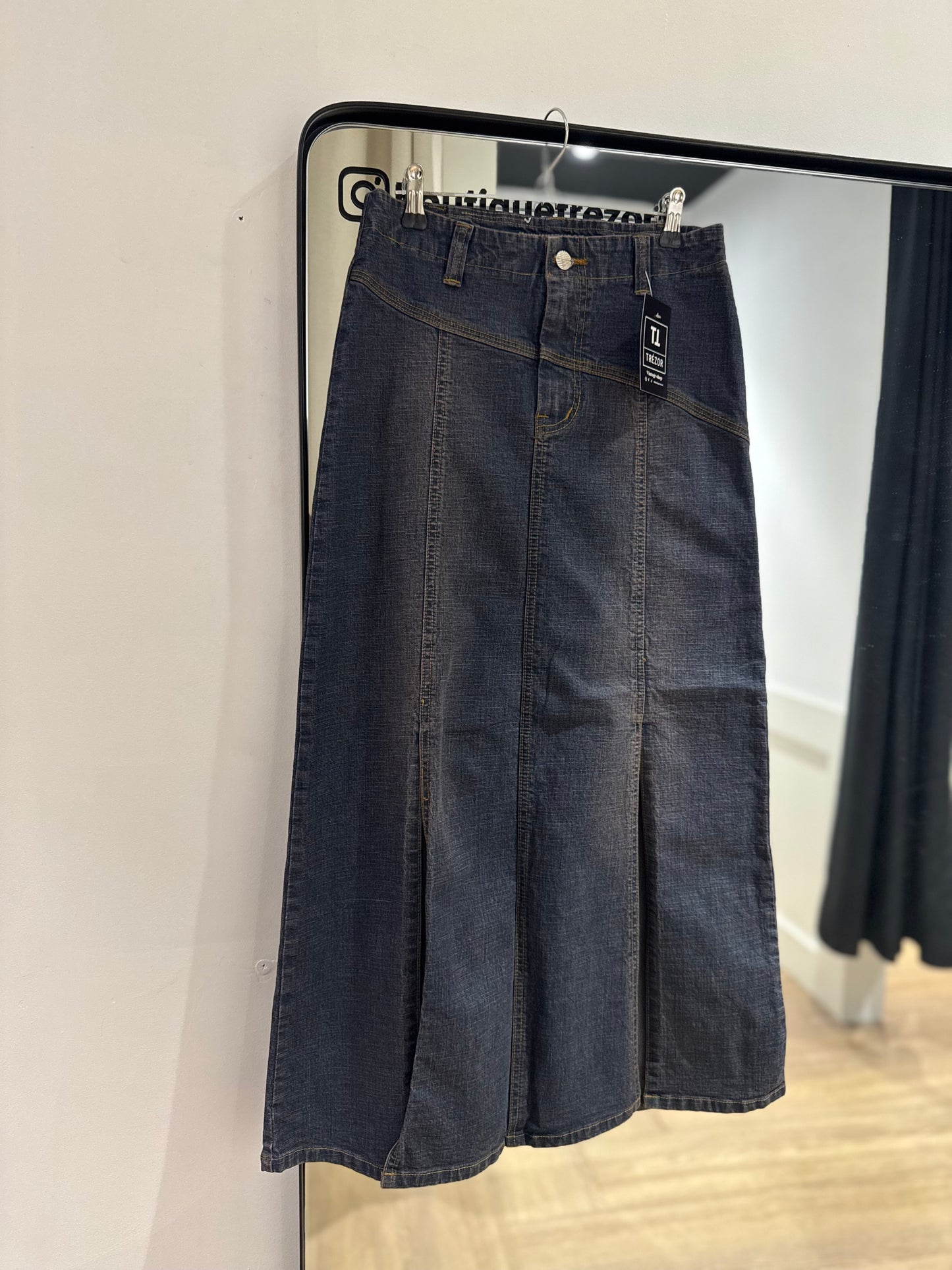 Jupe longue en jean vintage 36
