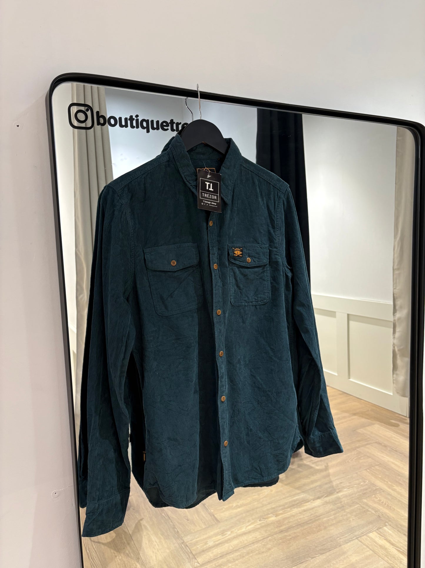 Chemise en velours Superdry M