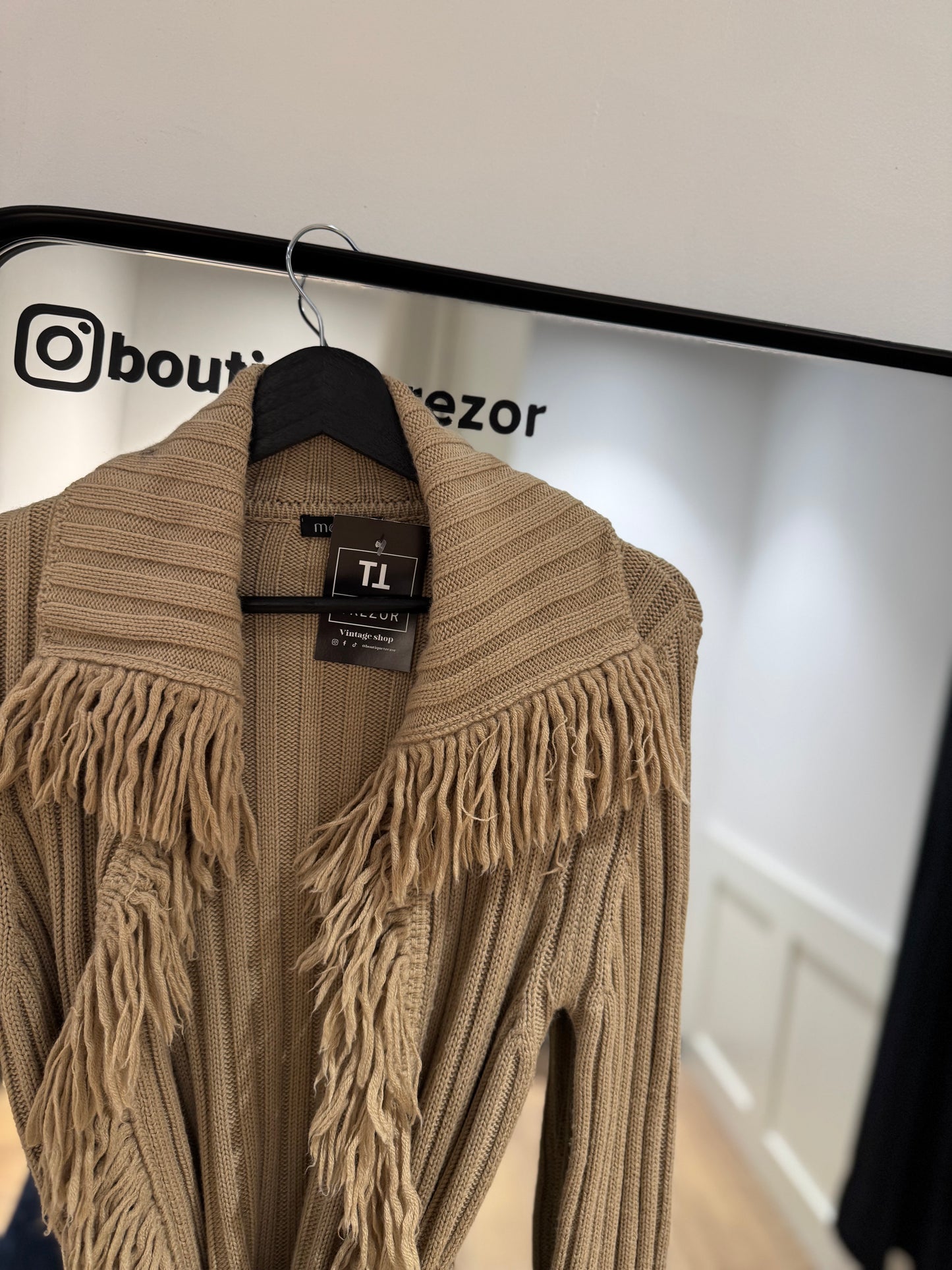 Cardigan à franges S/M