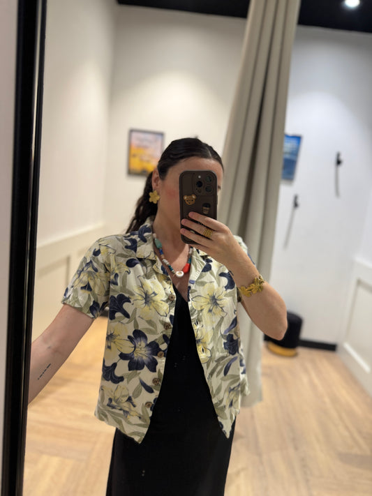 Blouse à fleurs hawaïennes XS/S