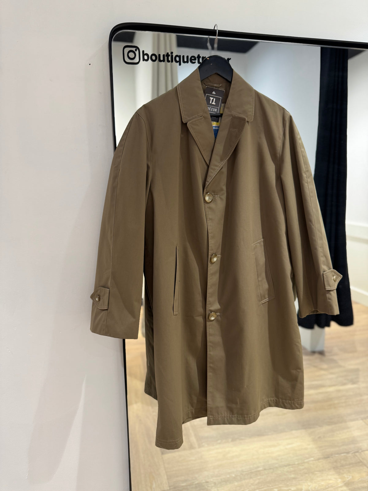 Veste trench imper vintage homme M