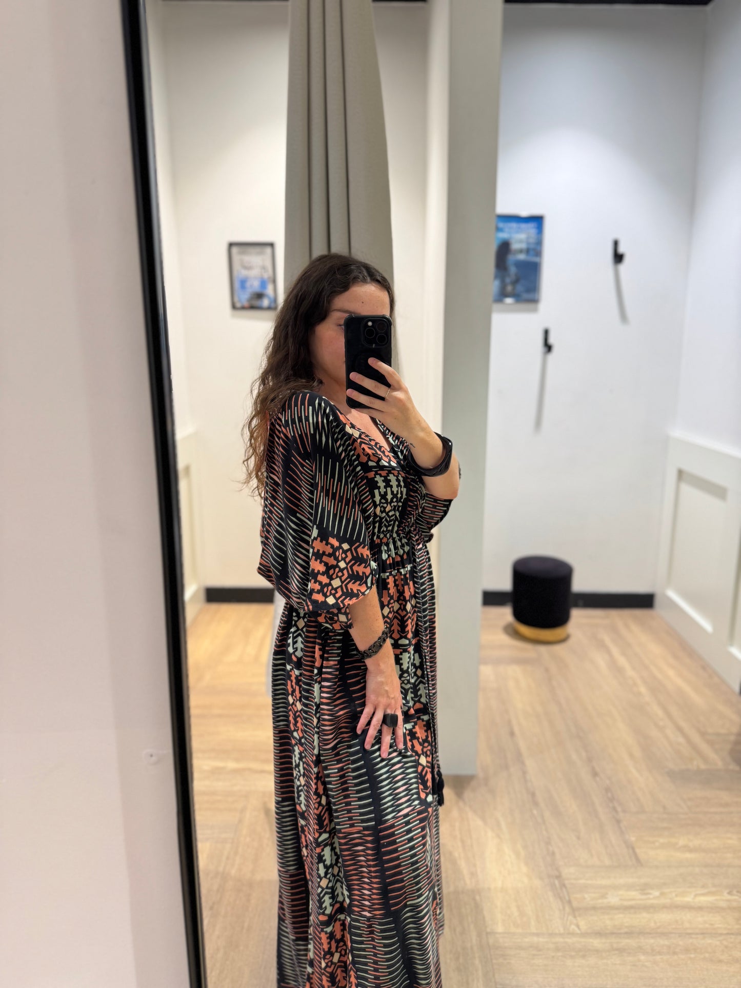 Robe longue à motifs L/XL