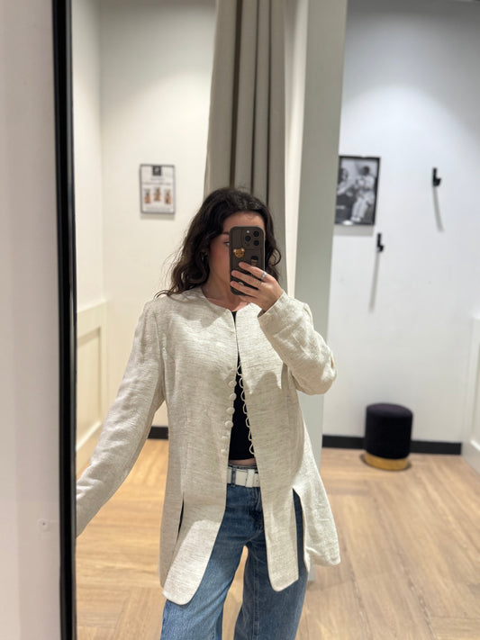 Veste vintage en lin M