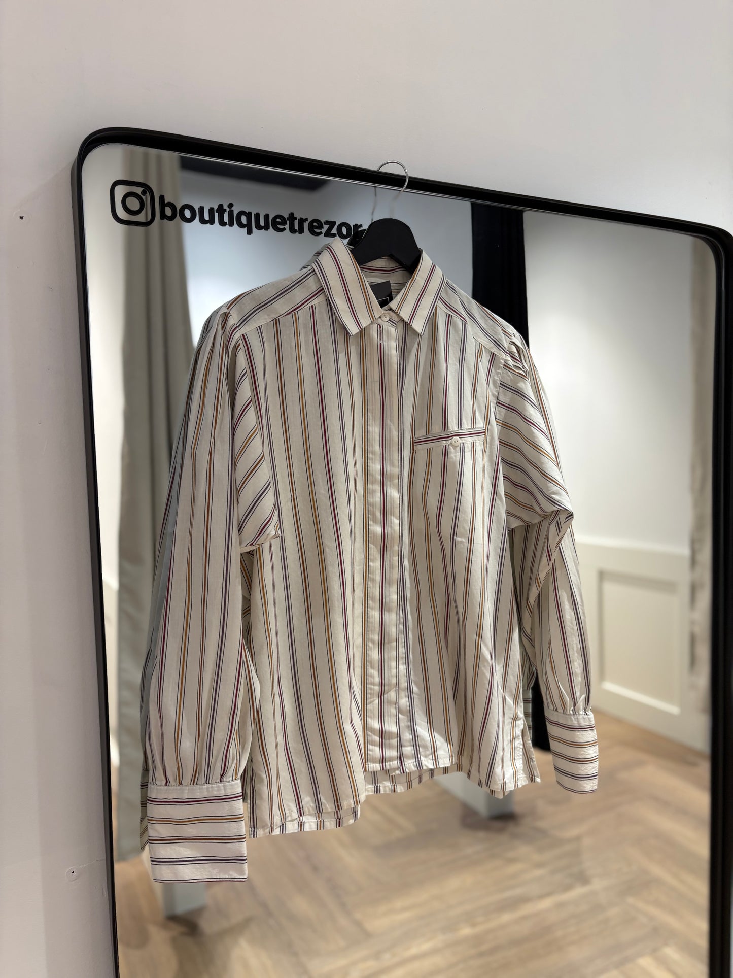 Chemise à rayures vintage M
