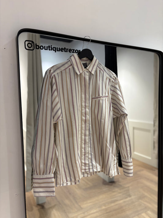Chemise vintage à rayures M