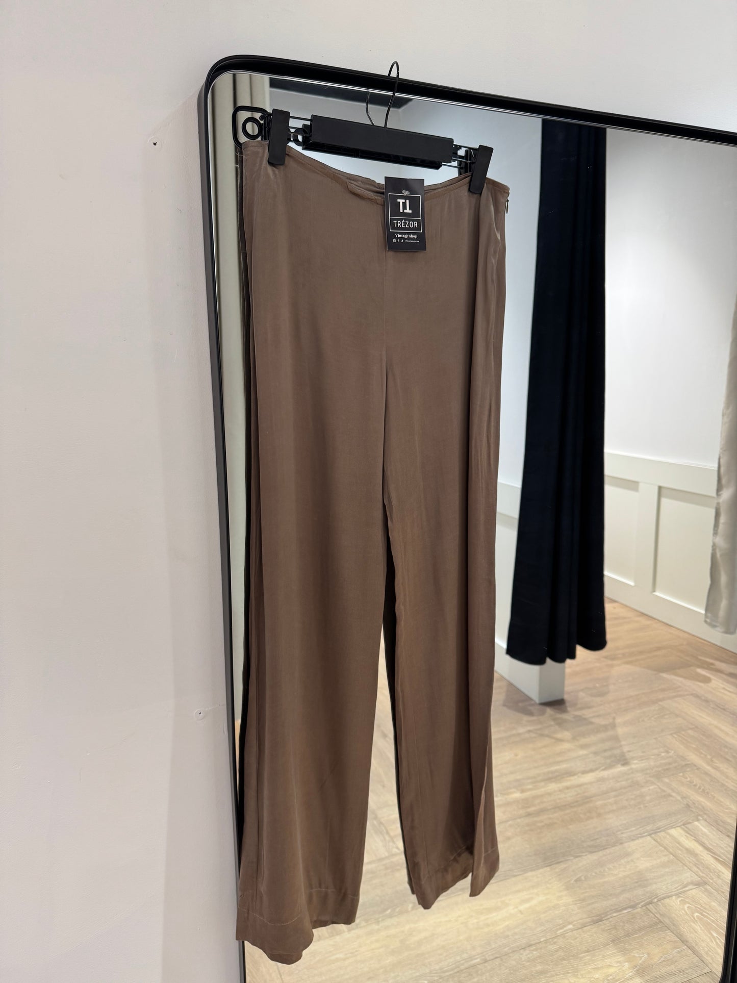 Pantalon satiné fluide 36/38