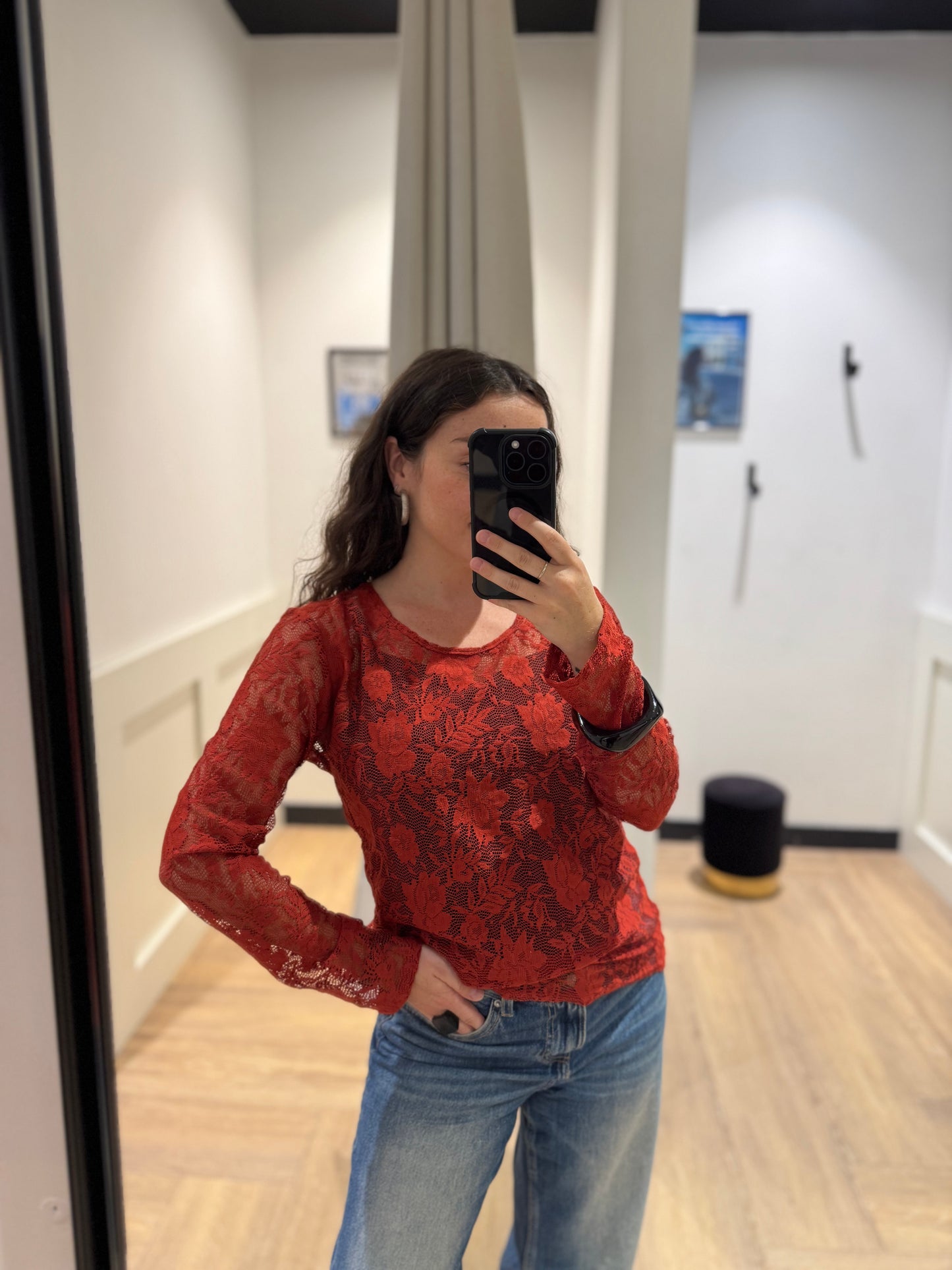 Top en dentelle M