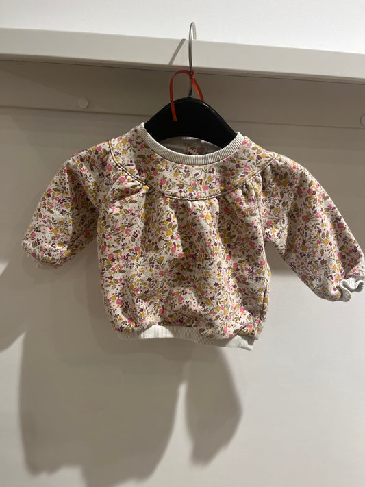 Sweat à fleurs enfant 6 mois