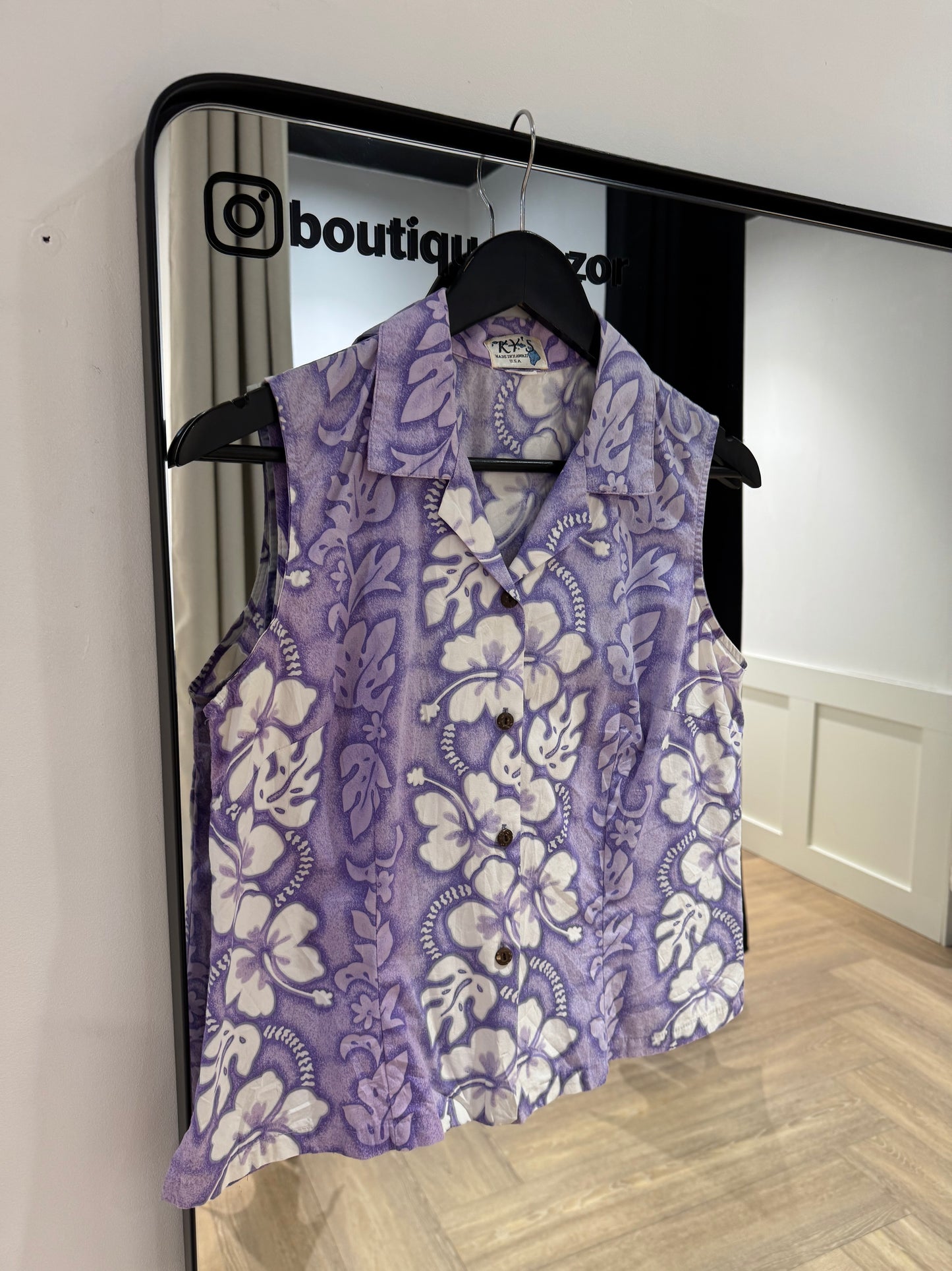 Chemise à fleurs hawaïennes M