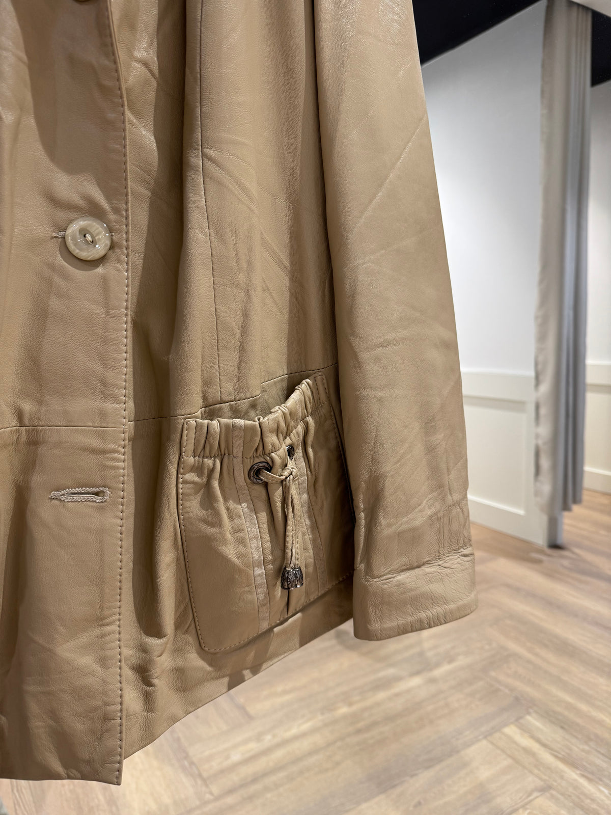 Veste en cuir vintage M/L