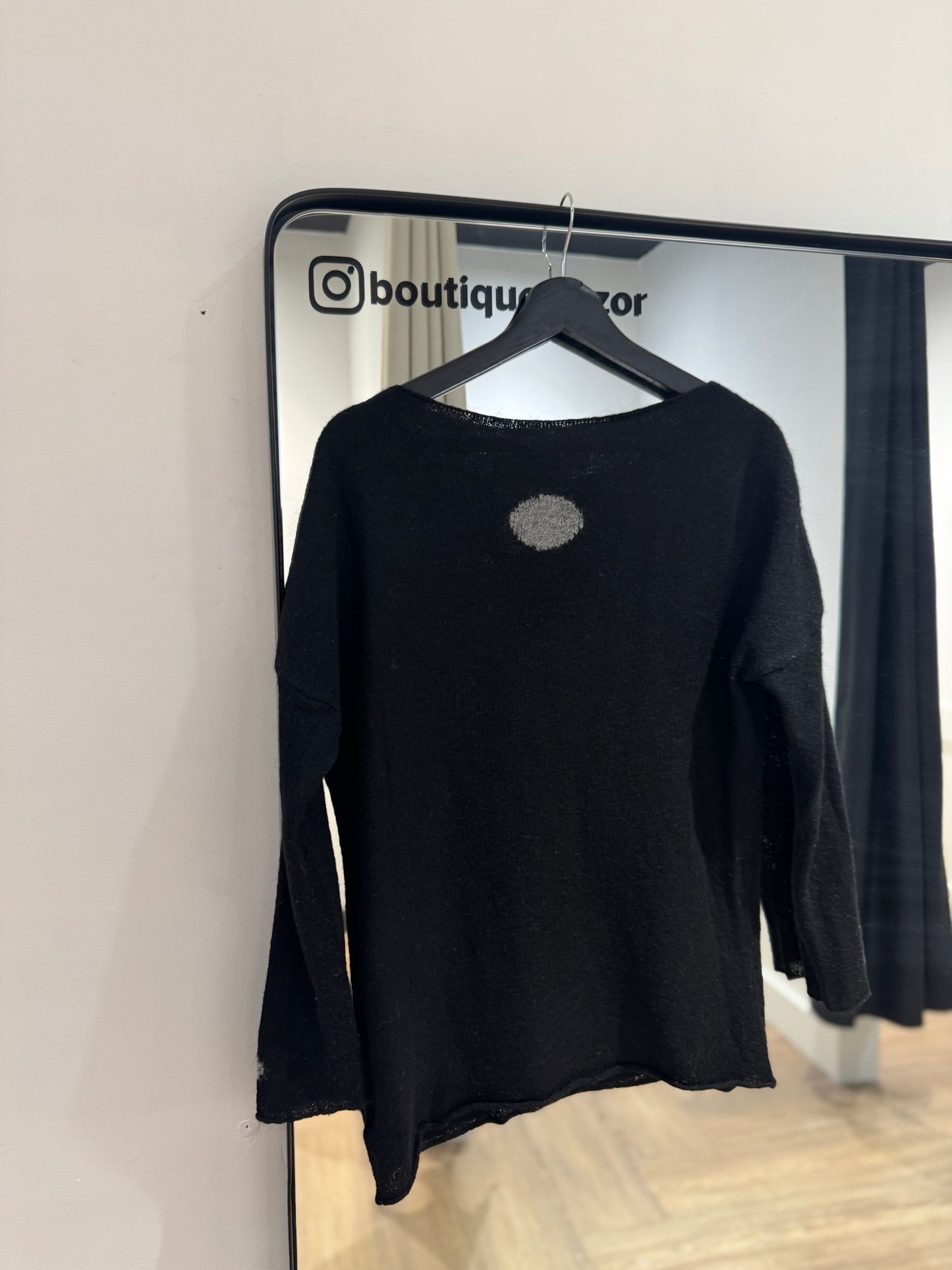 Pull en laine à pois S