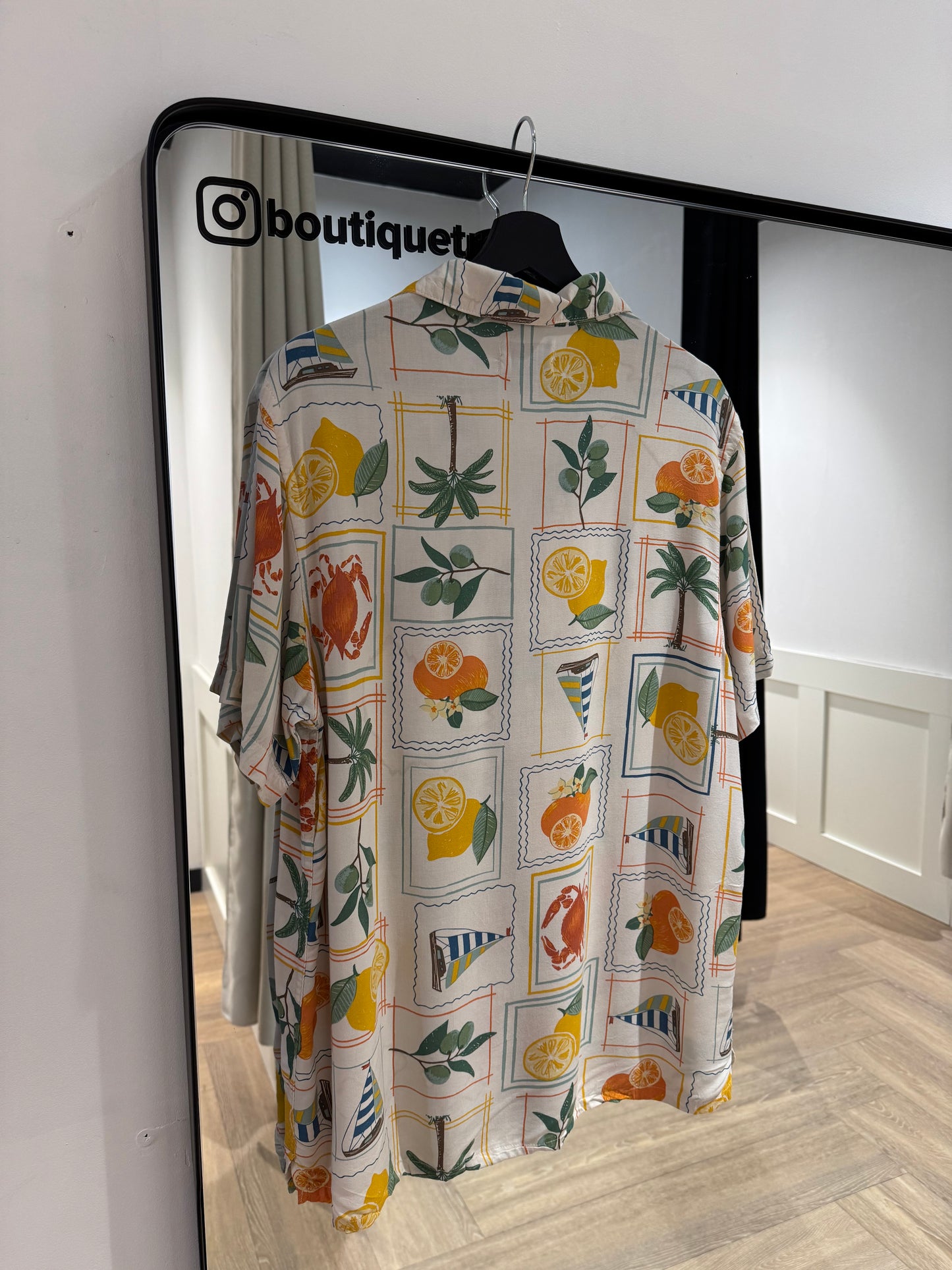 Chemise d’été à motifs fruits Homme S