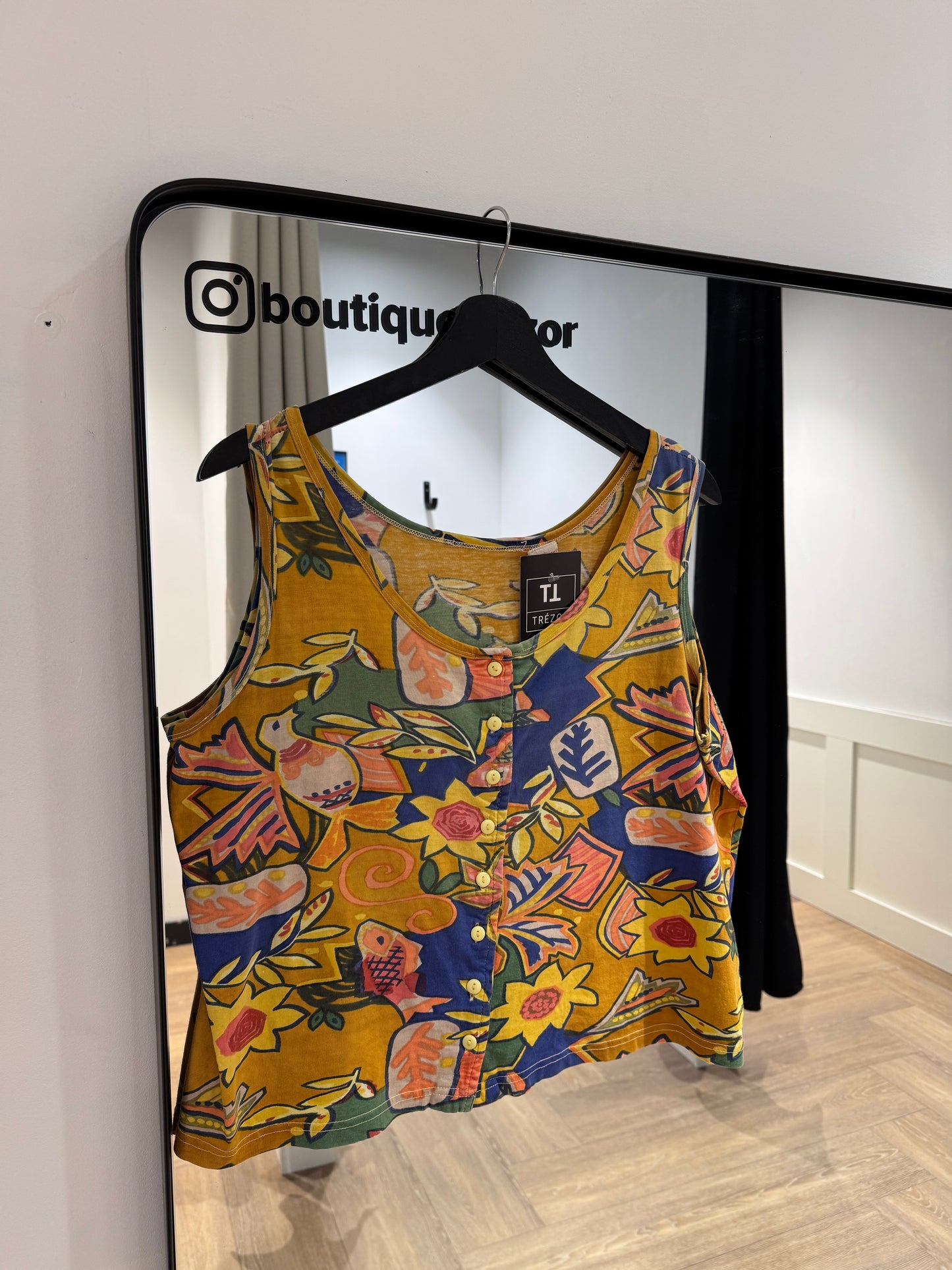 Débardeur vintage à motifs XL