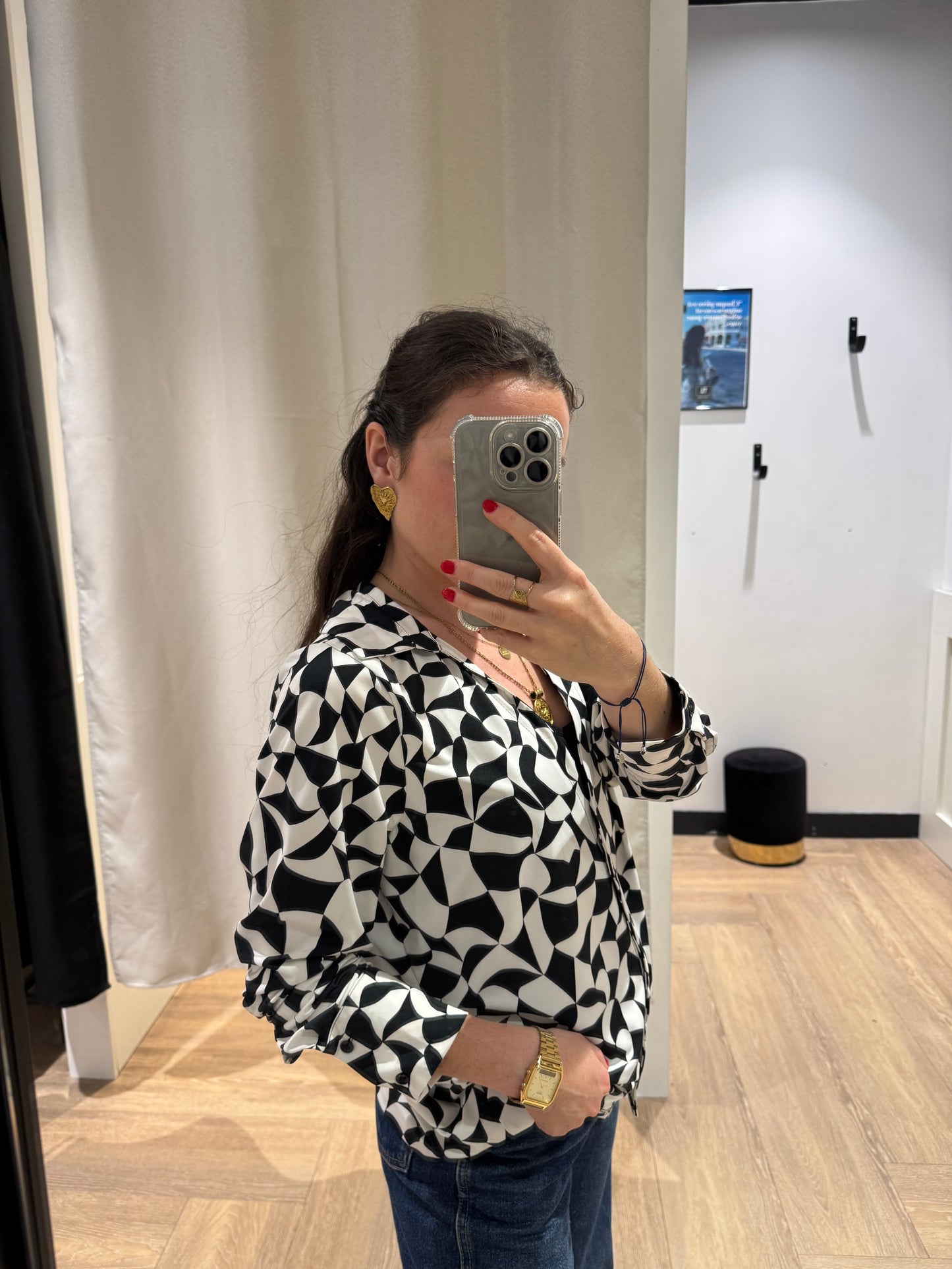 Blouse à motifs XL