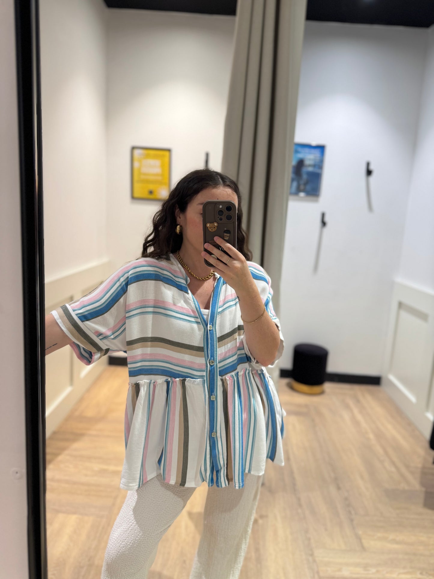 Blouse à rayures M