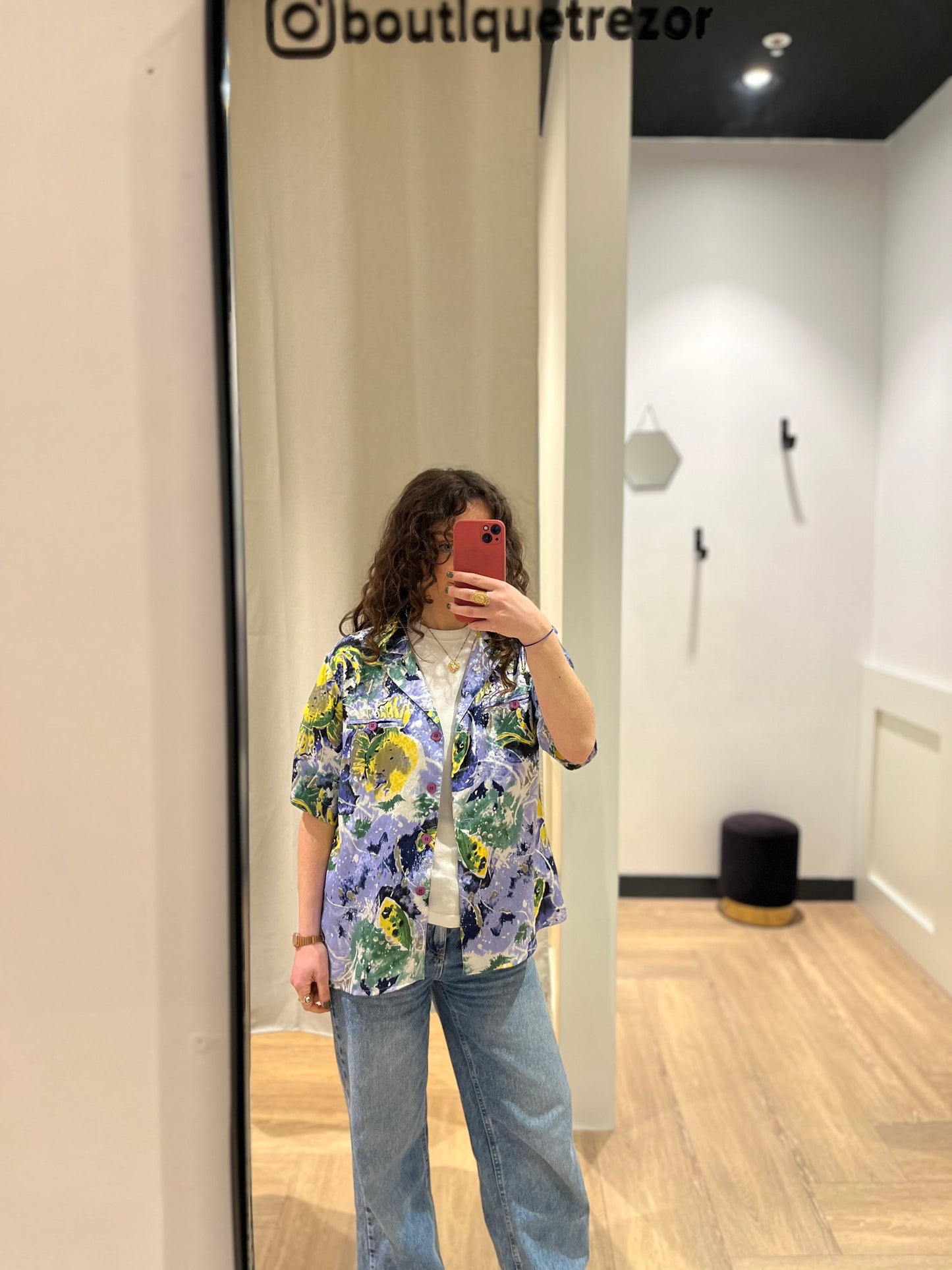 Blouse à fleurs L