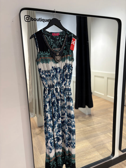 Robe longue à motifs S