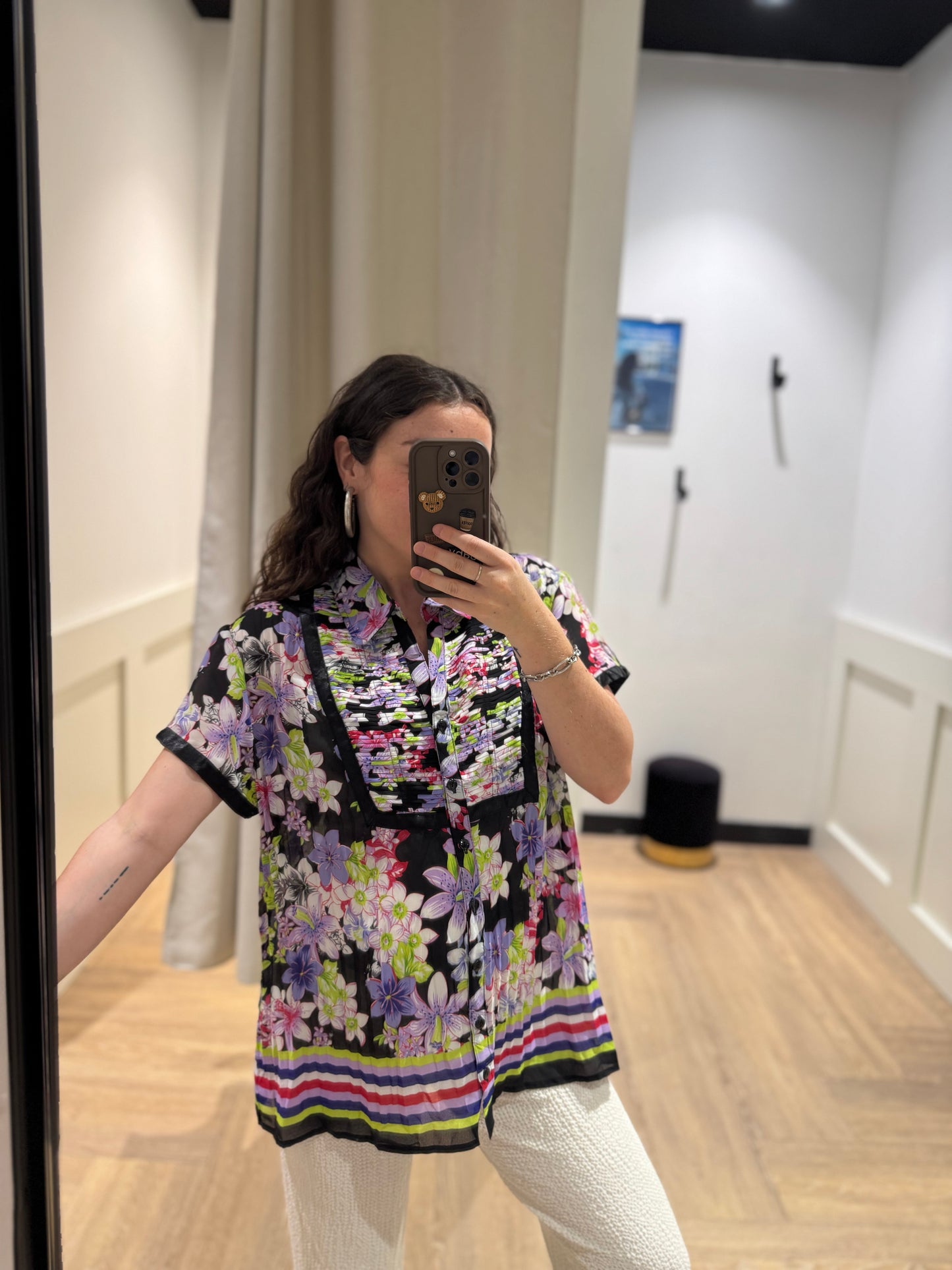 Blouse légère à fleurs XL
