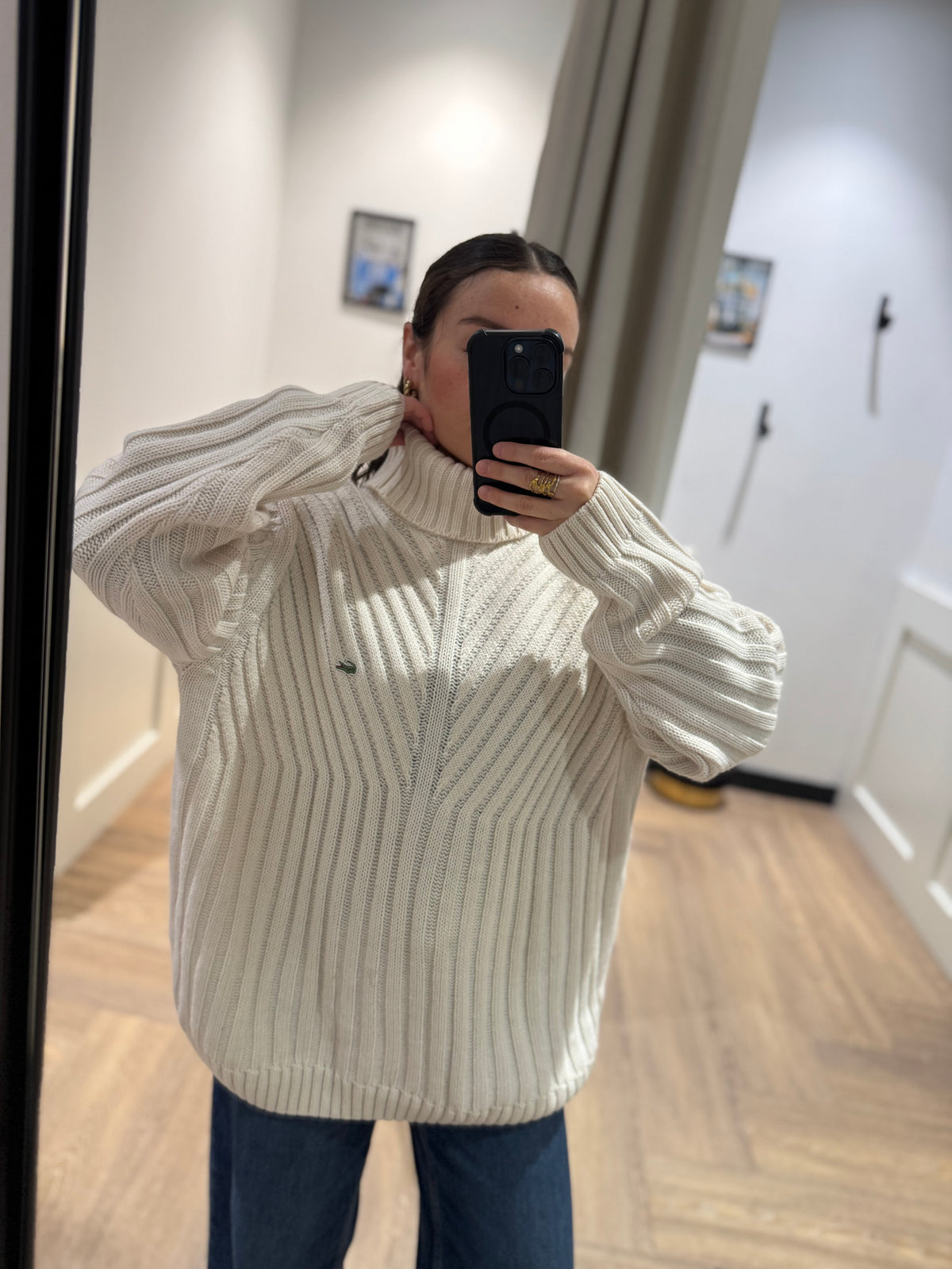 Pull d’hiver Lacoste vintage XL