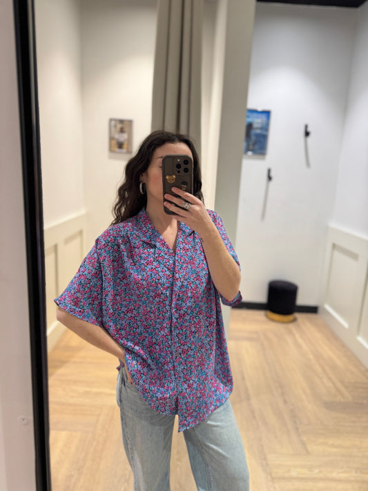 Blouse à fleurs XXL
