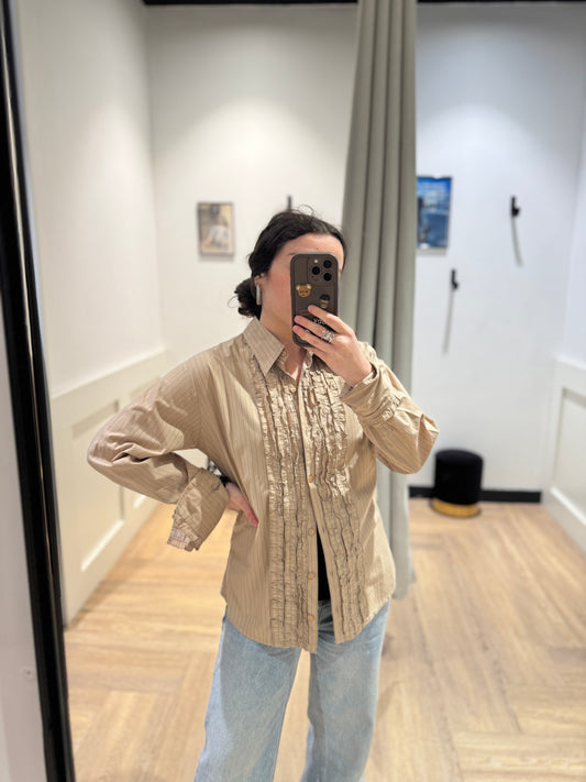 Chemise vintage à rayures L