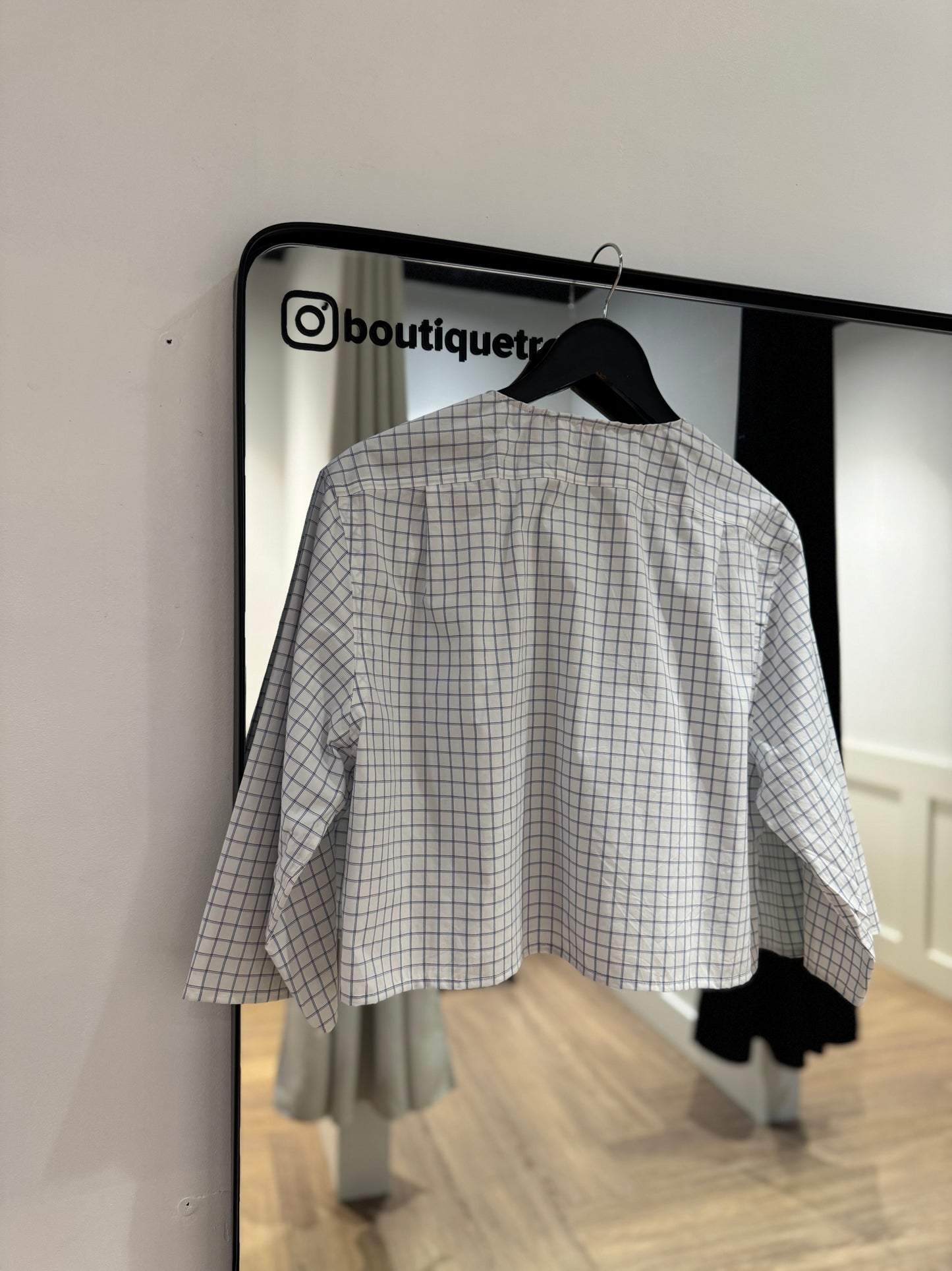 Chemise upcyclée Tommy Hilfiger à carreaux M