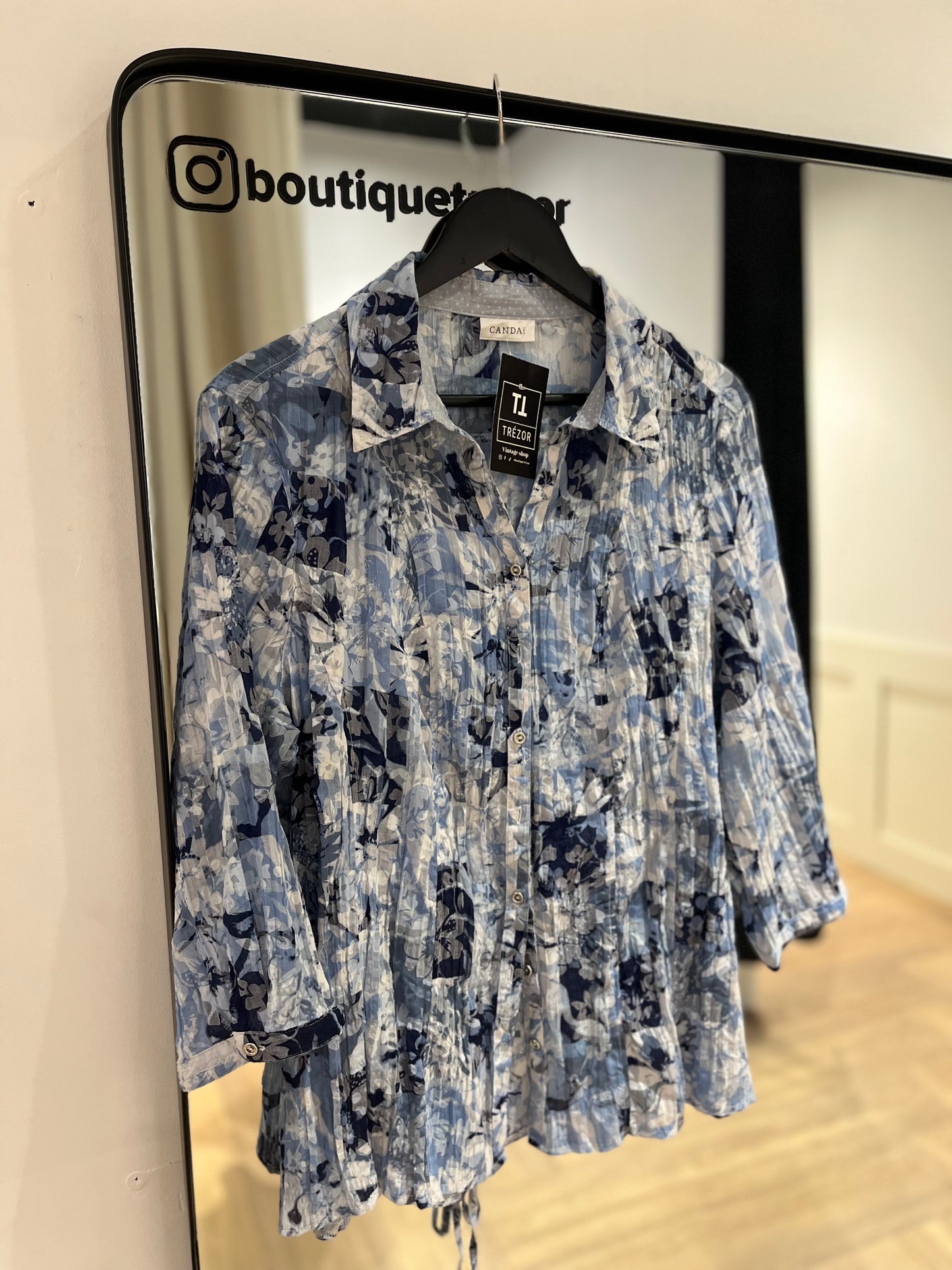 Blouse à fleurs 2XL