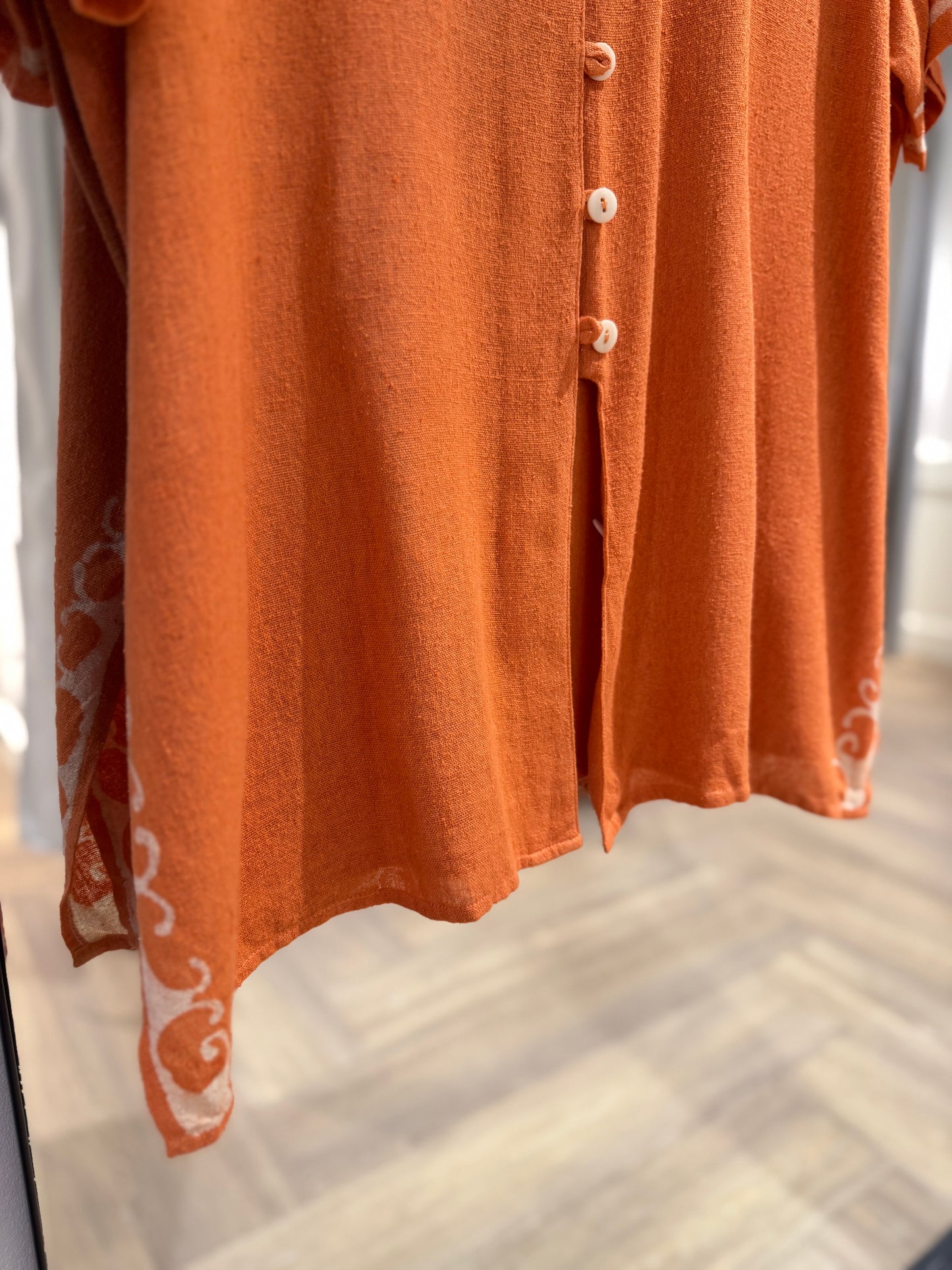 Blouse vintage à motifs XL