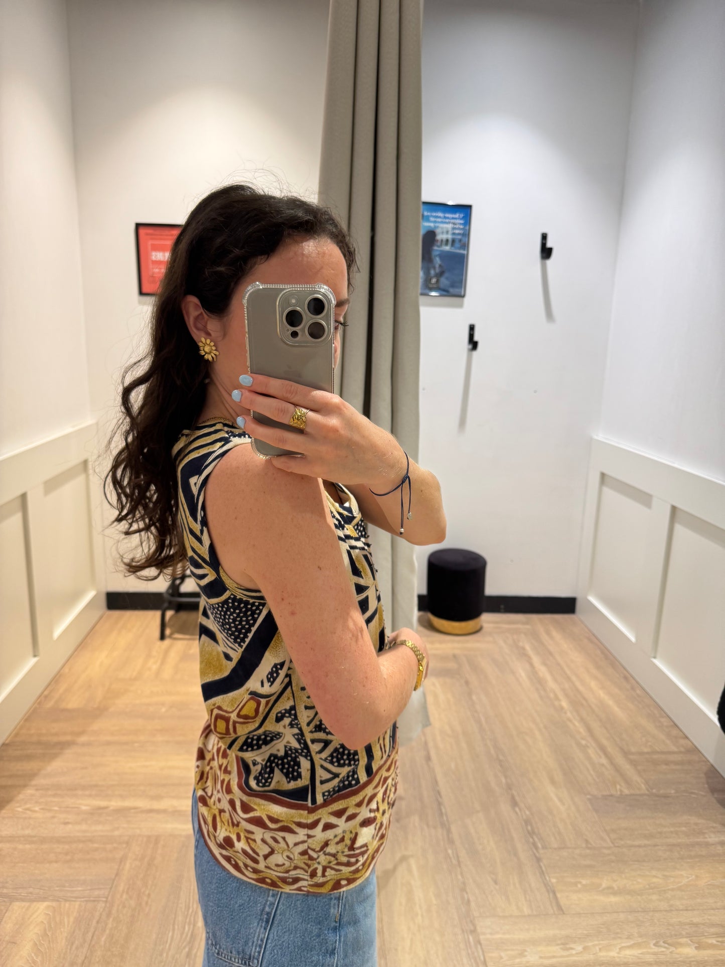 Débardeur vintage à motifs S