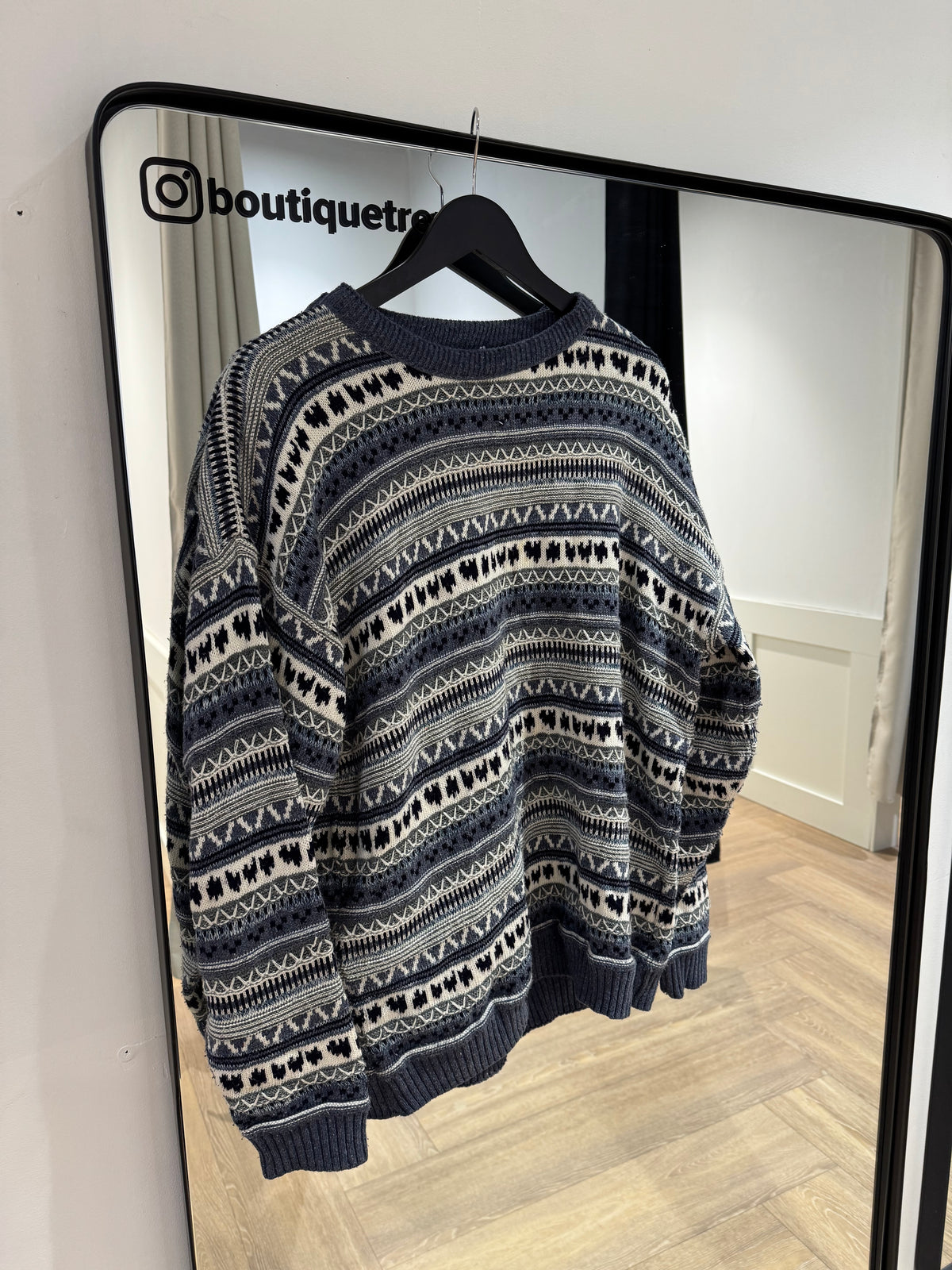 Pull mixte à motifs L