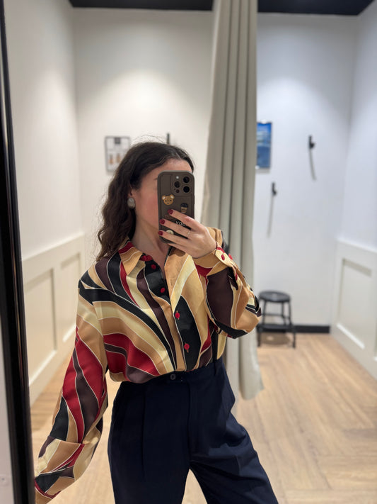 Blouse vintage à motifs L