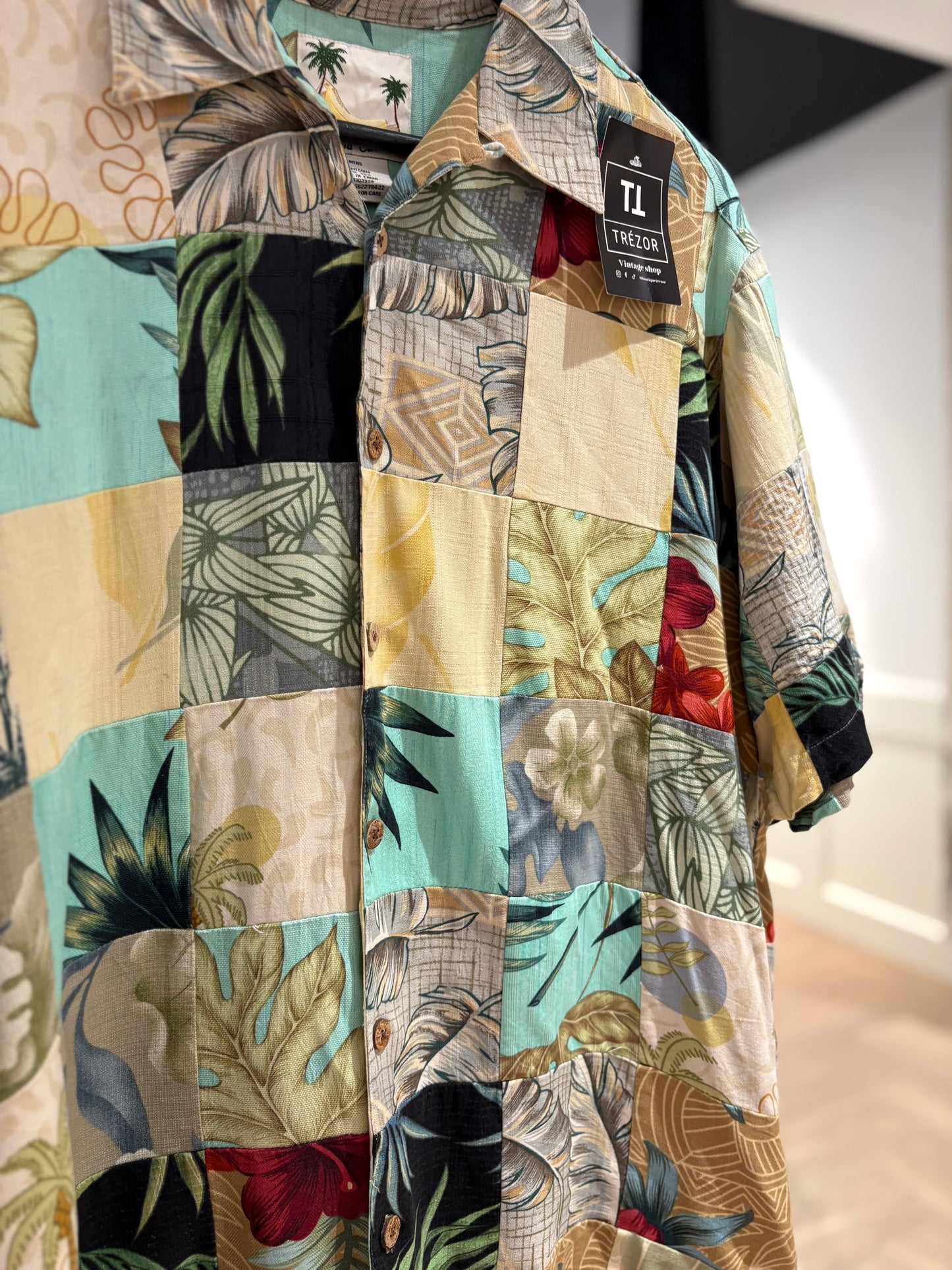 Chemise d’été Homme à motifs hawaïens M