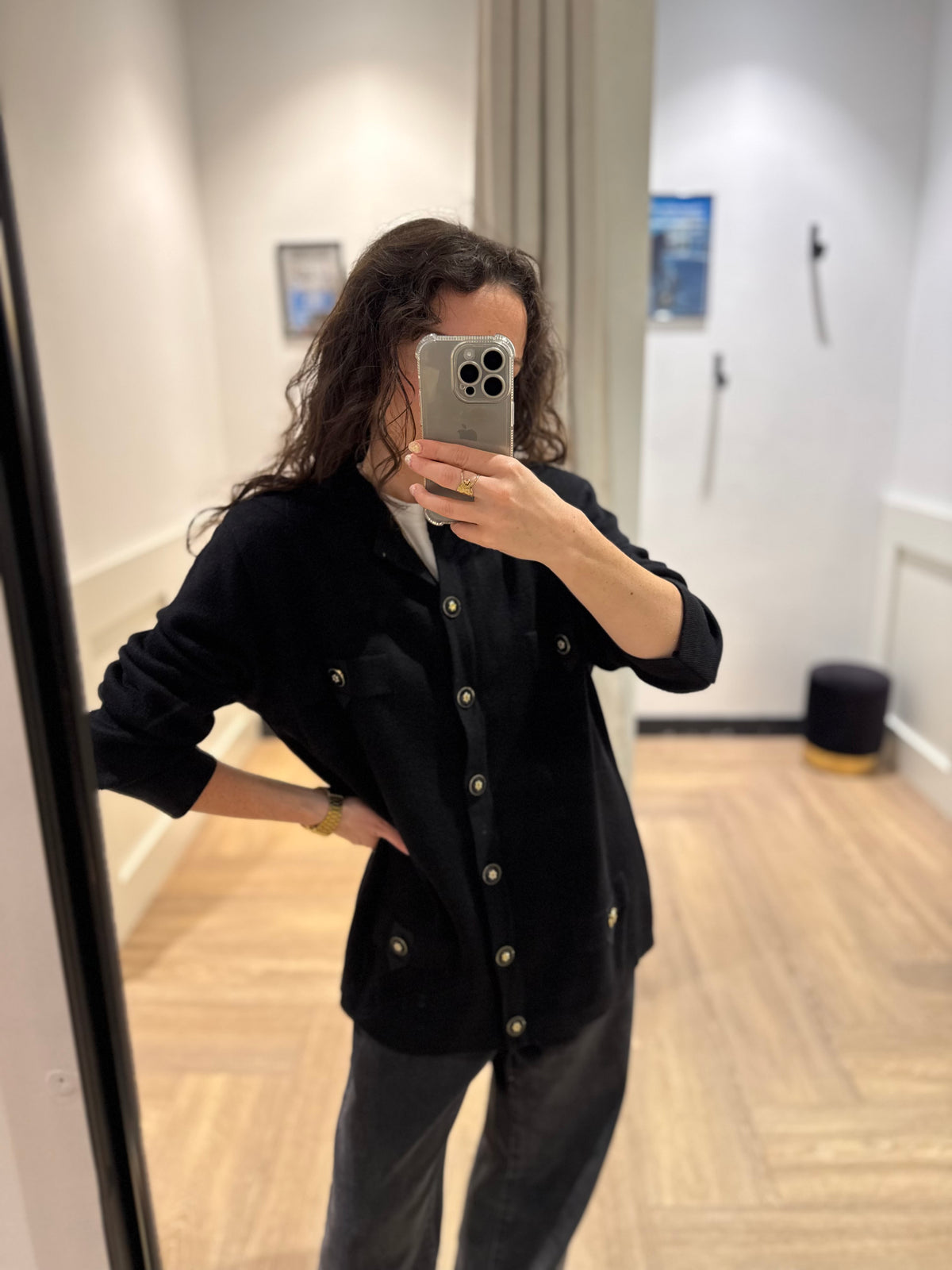 Cardigan vintage en laine L/XL