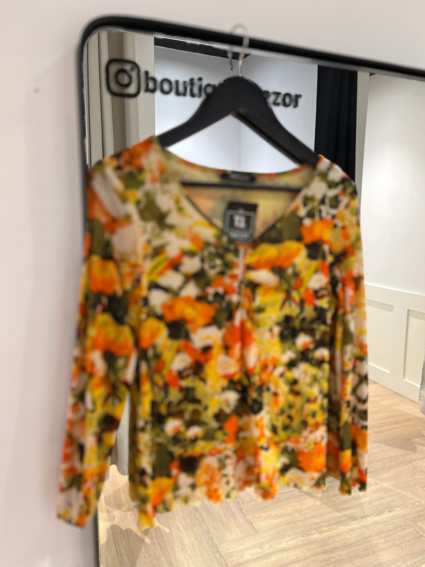 Top à fleurs L
