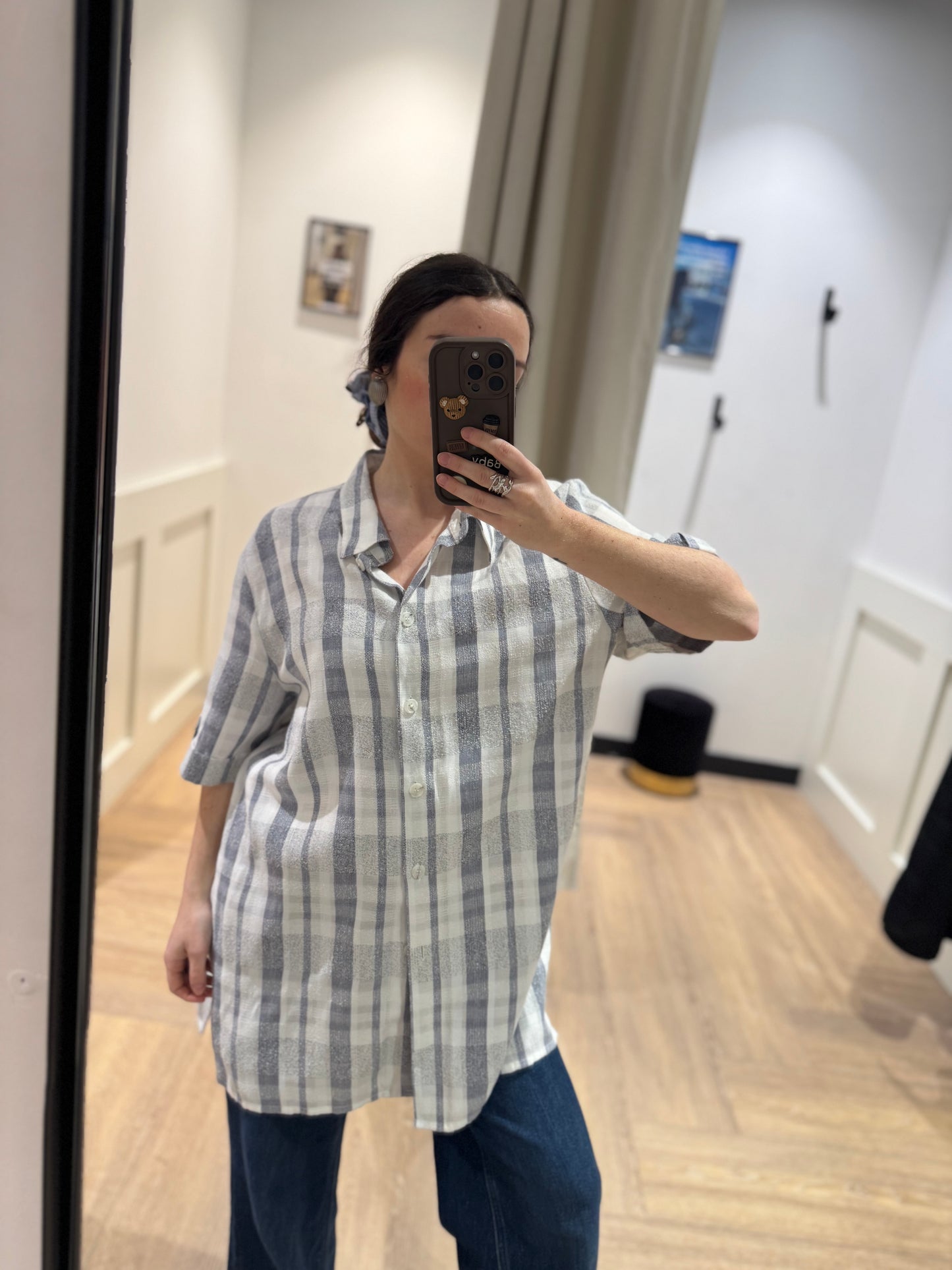 Chemise vintage à carreaux L