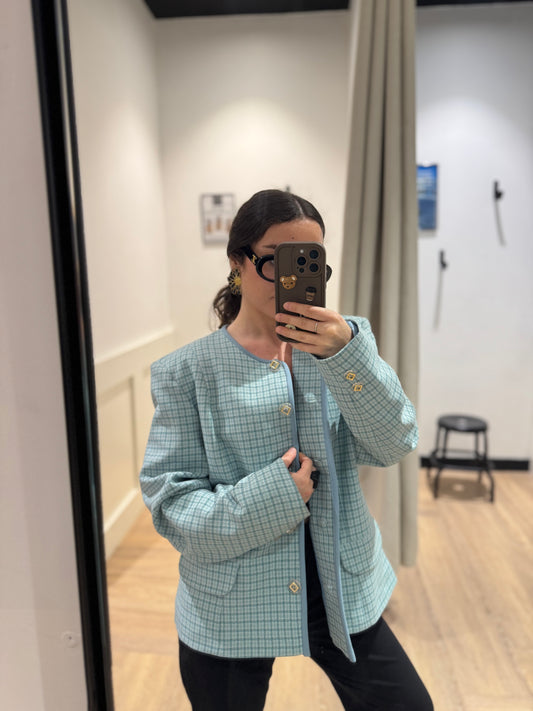 Blazer à carreaux XL