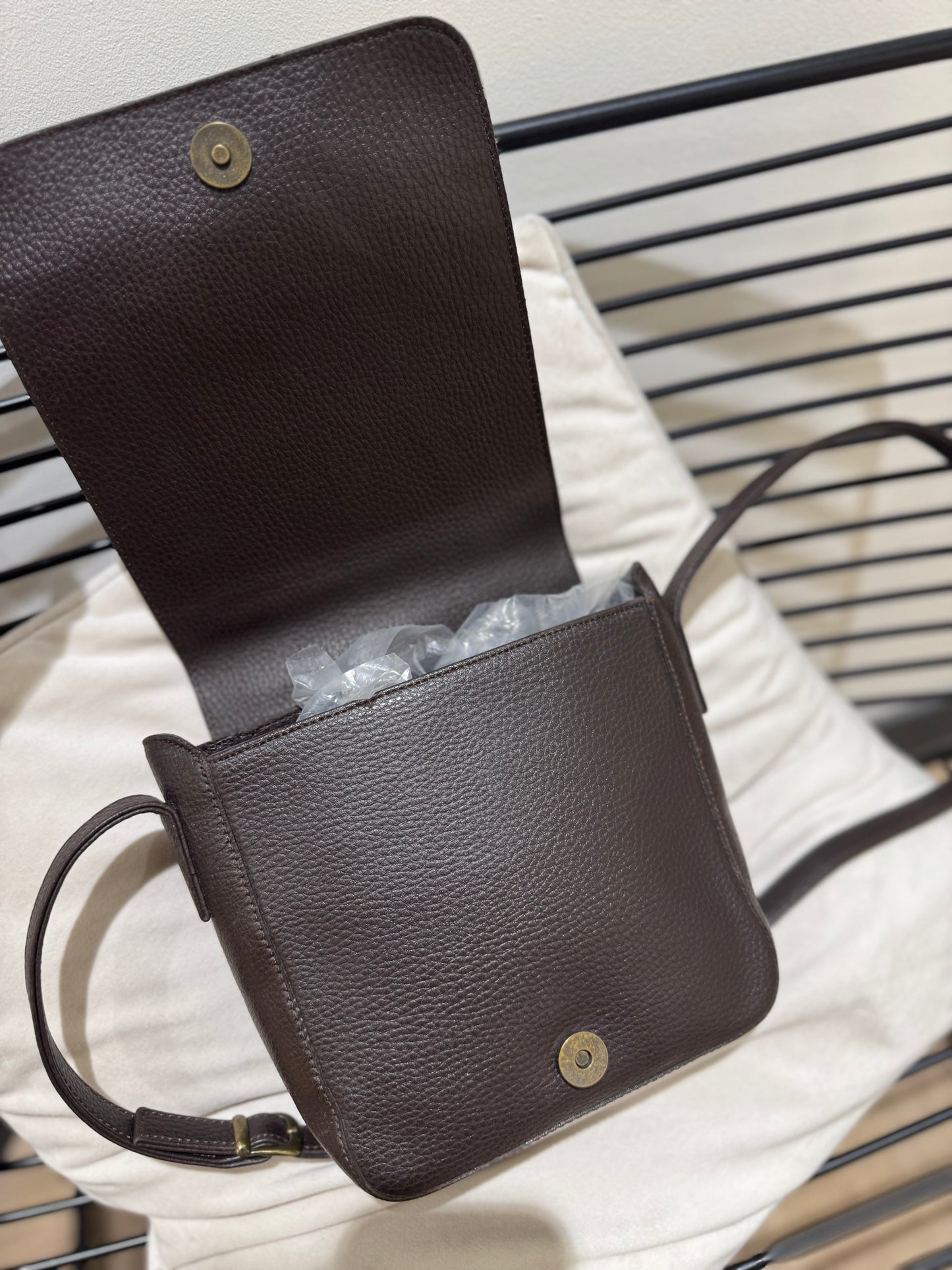 Sac bandoulière vintage marron