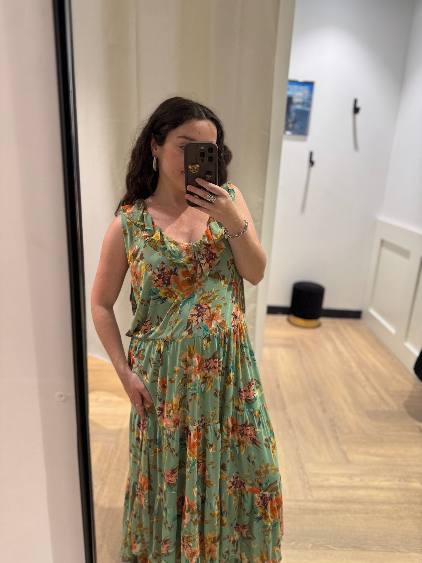 Robe longue d’été à motifs XXL