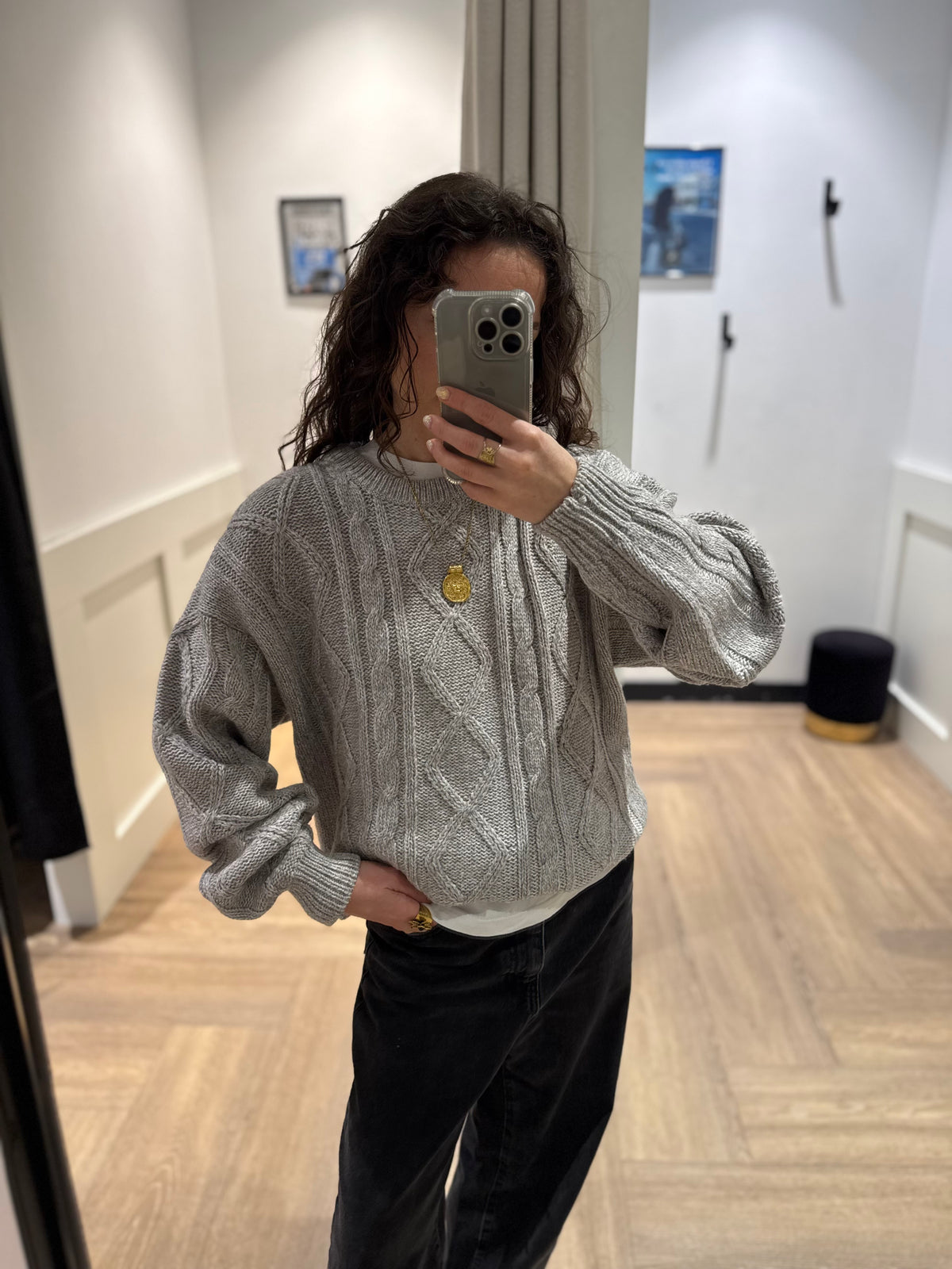 Pull vintage torsadé L