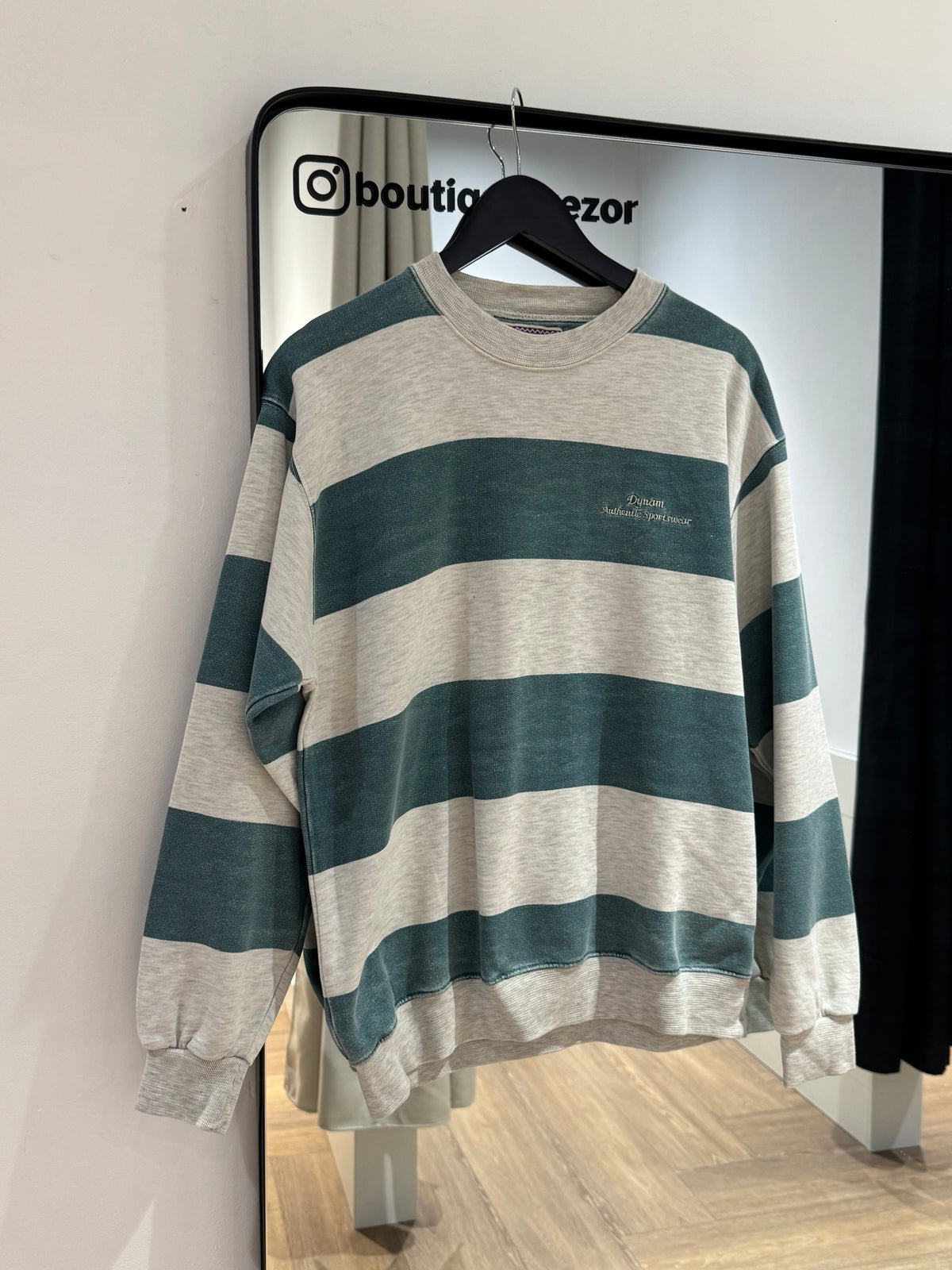 Sweat vintage à rayures M