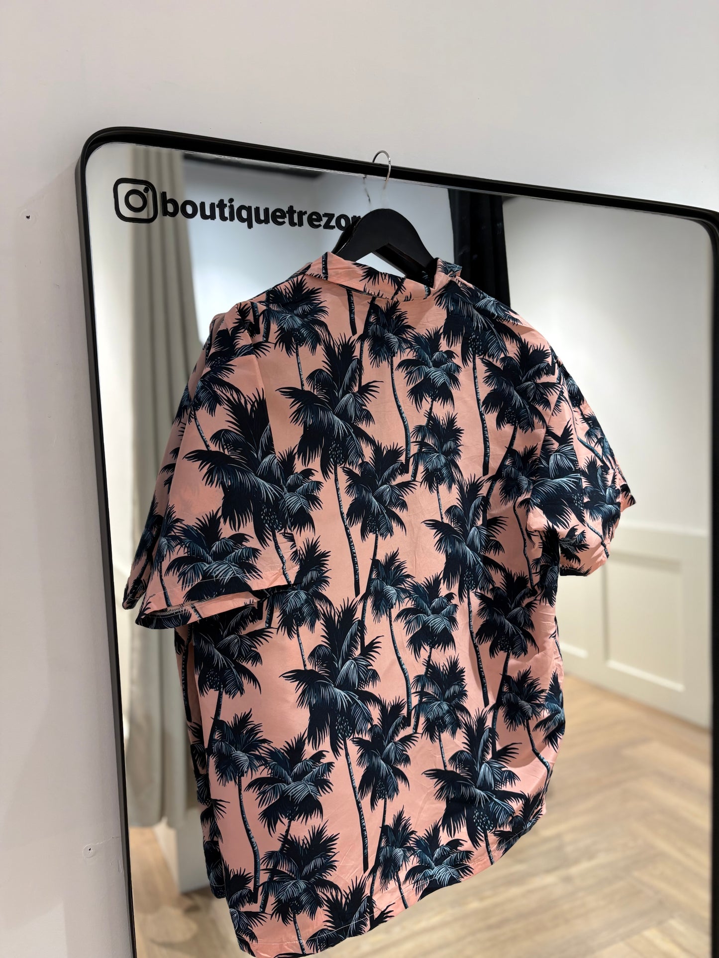 Chemise d’été homme à motifs palmiers XL