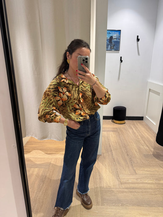 Blouse à motifs S/M