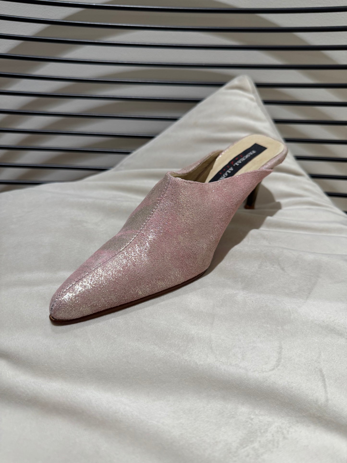 Mules vintage à talons 36