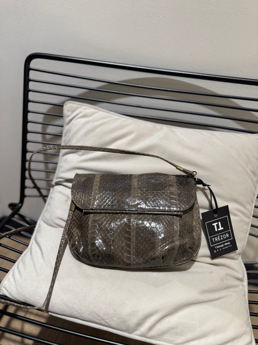 Sac vintage en cuir à bandoulière