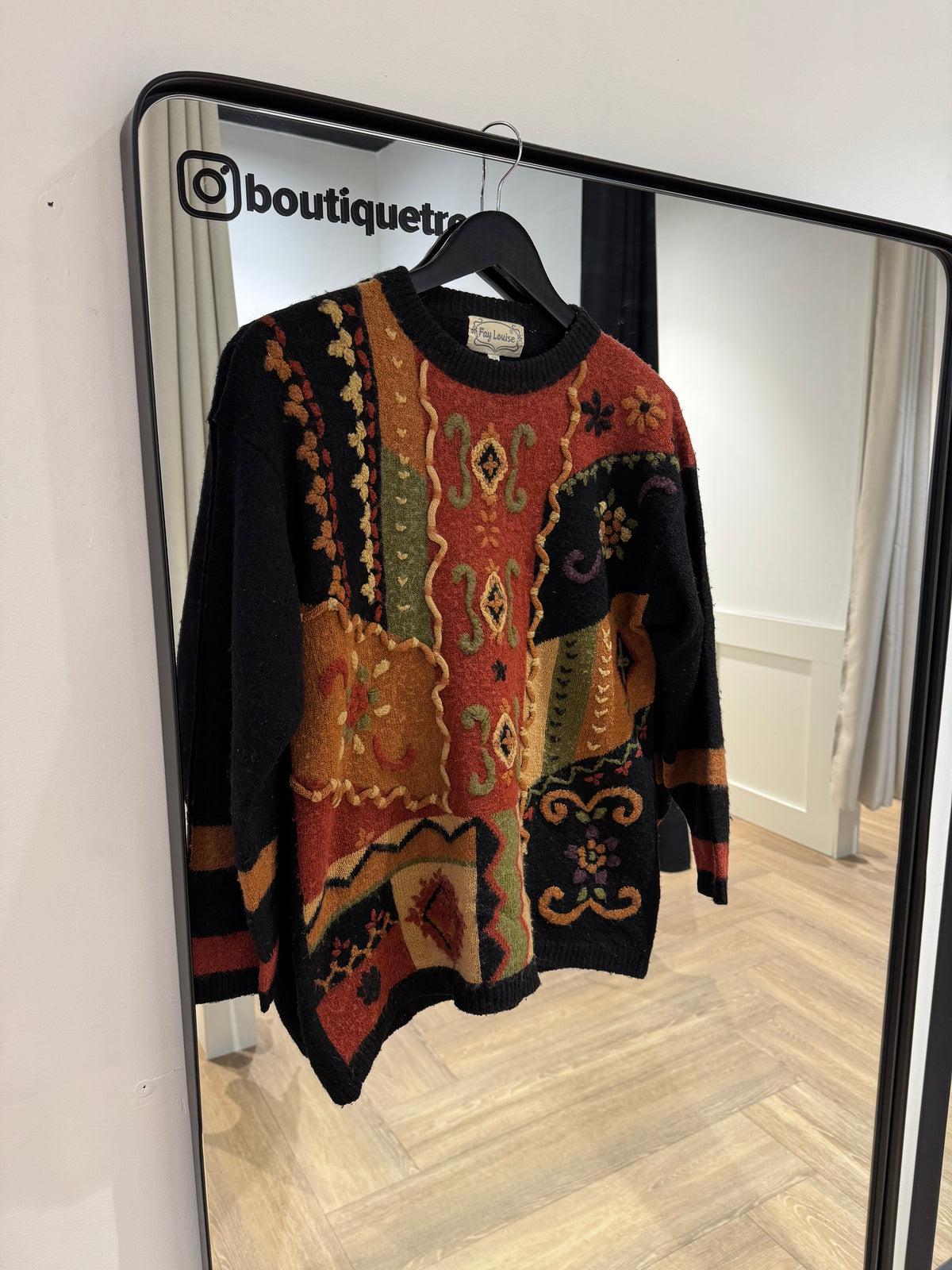 Pull en laine vintage S