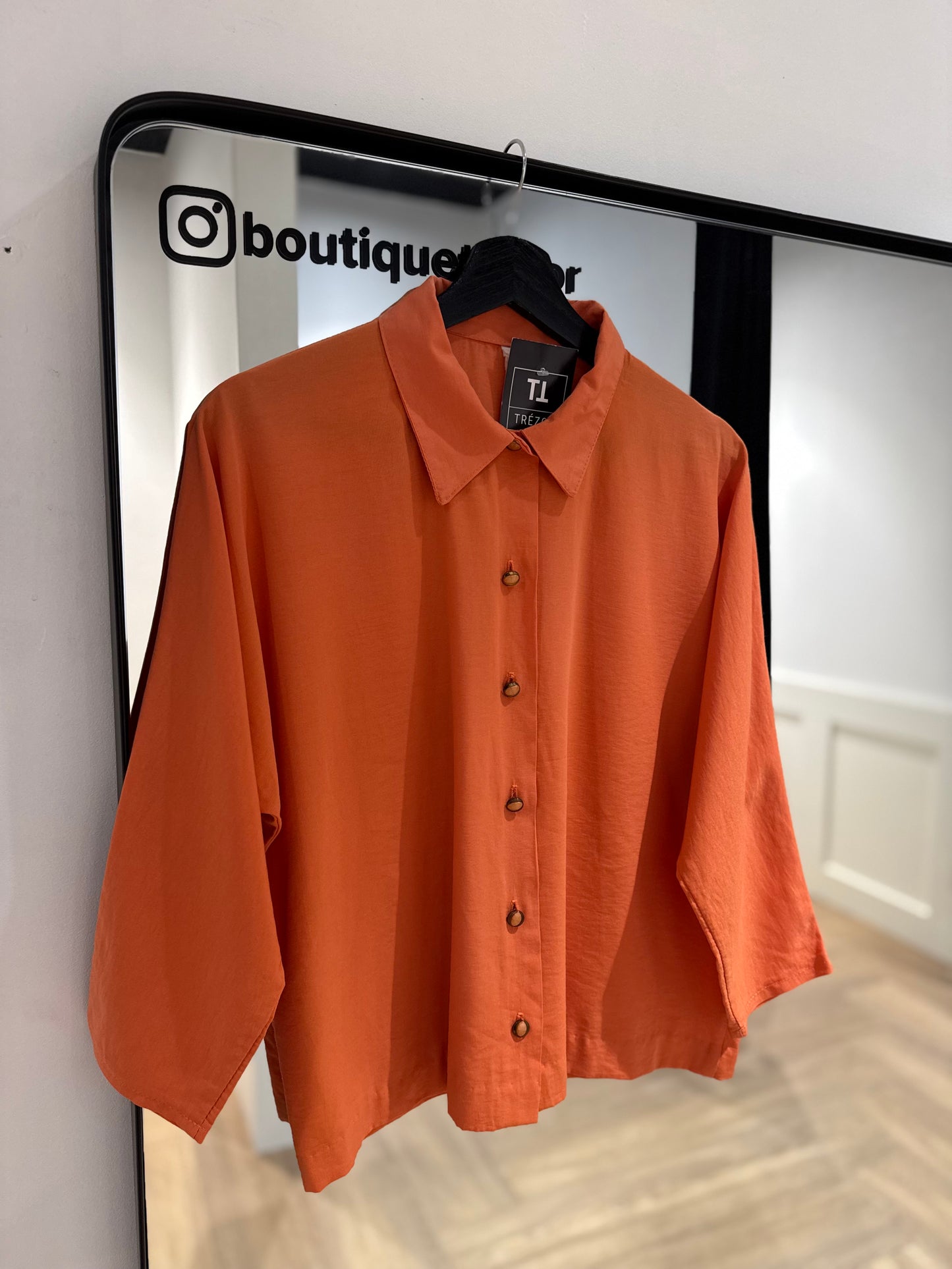 Blouse vintage orange S/M