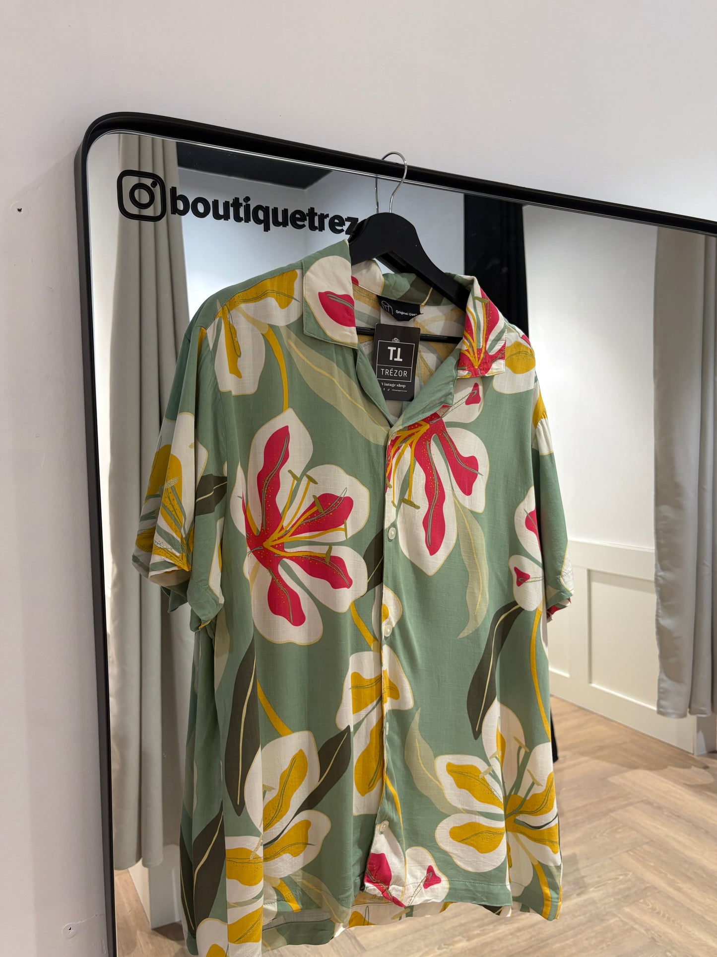 Chemise d’été homme à fleurs L