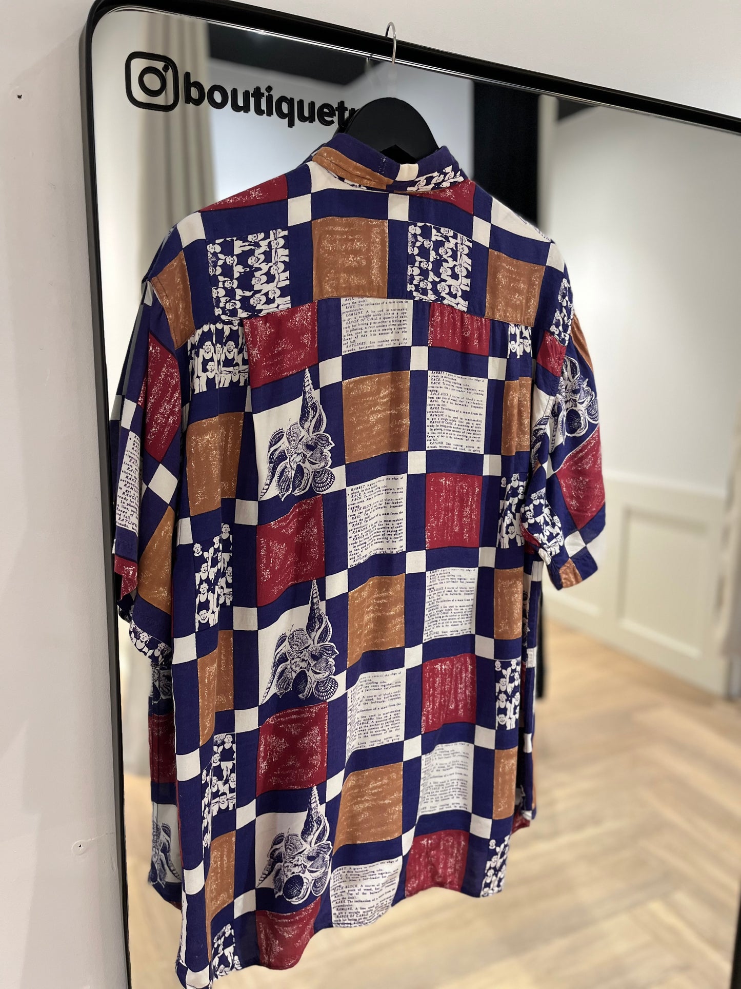 Chemise vintage à motifs XL